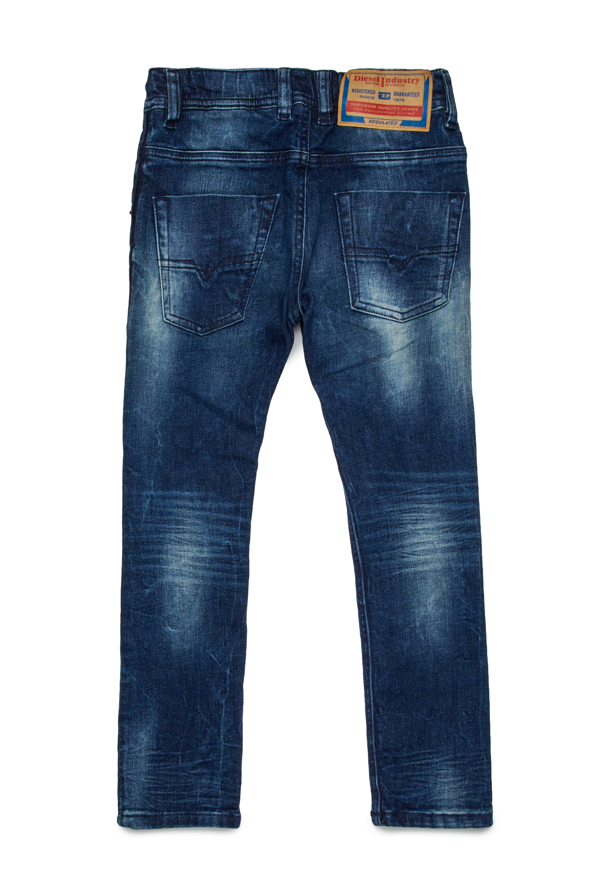 Dark blue regular jeans with breaks - Krooley