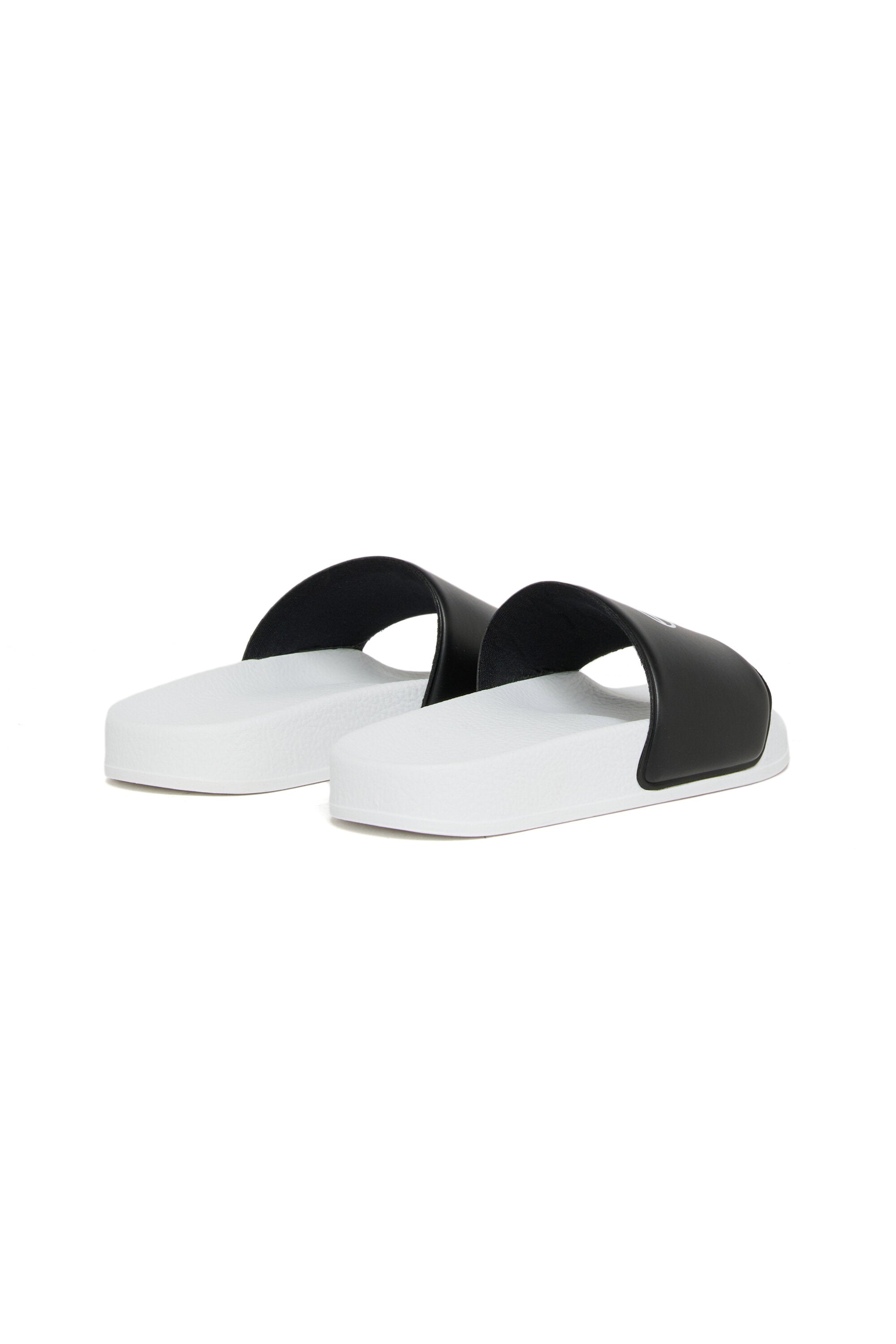 Slide sandals with logo