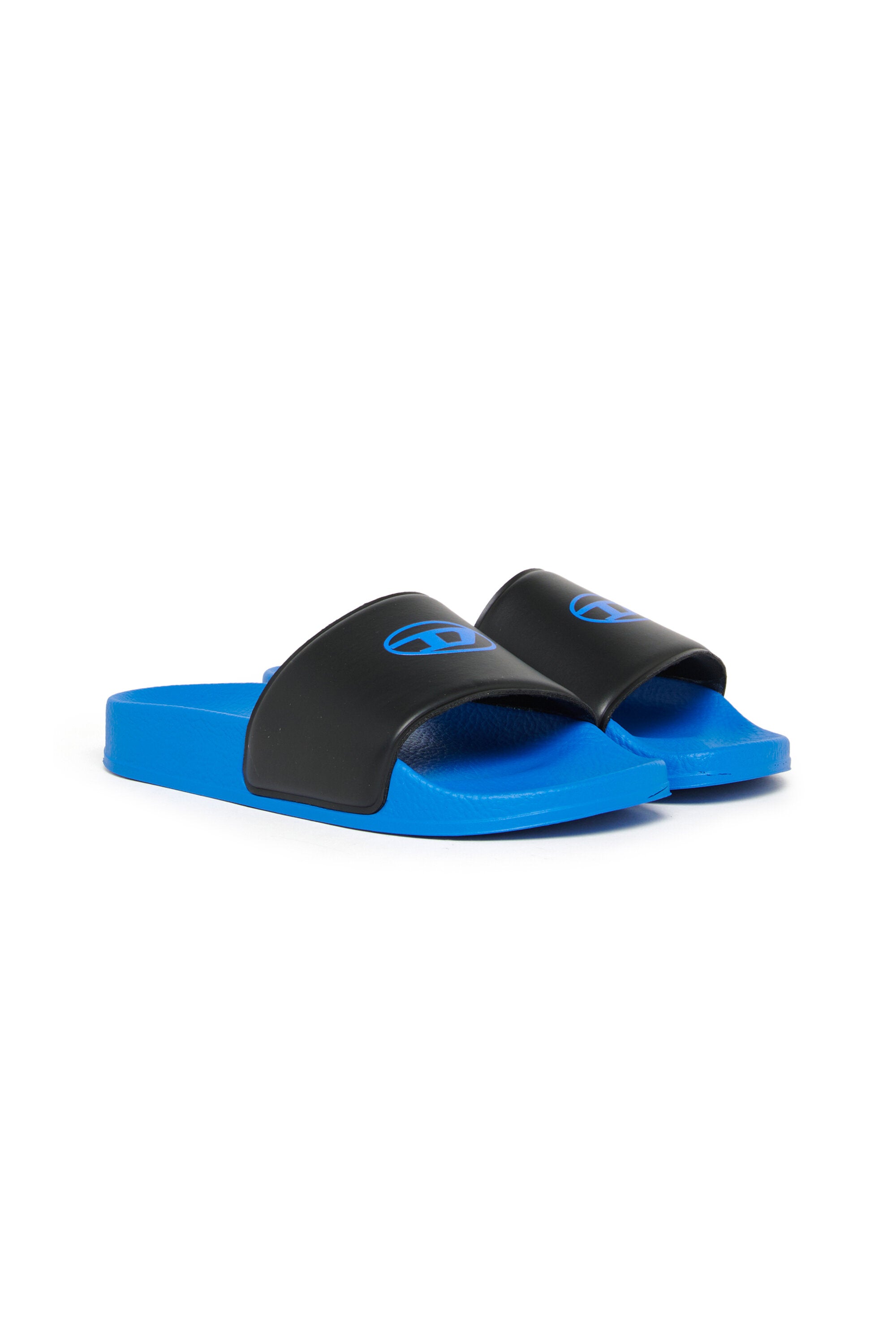 Slide sandals with logo