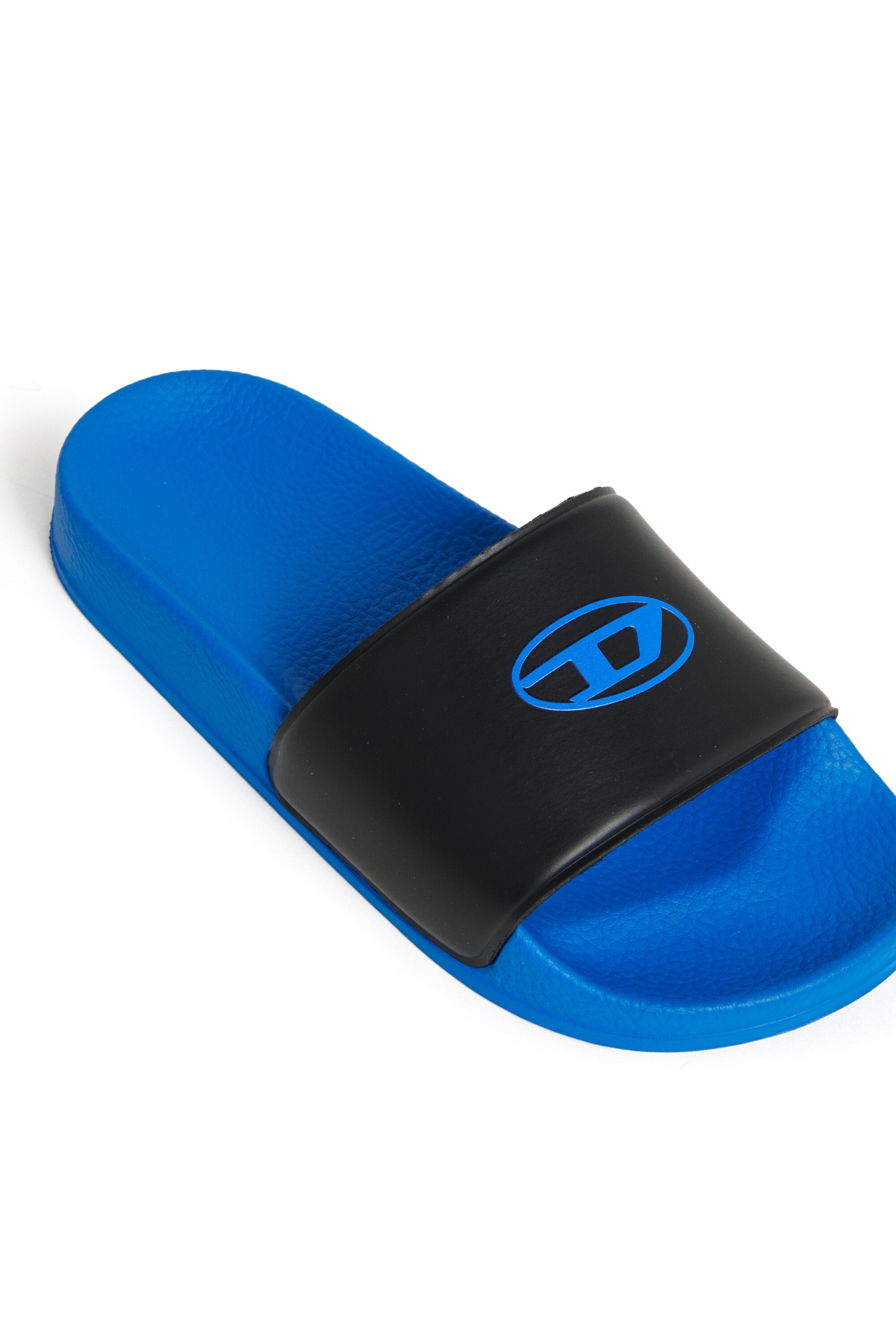 Slide sandals with logo