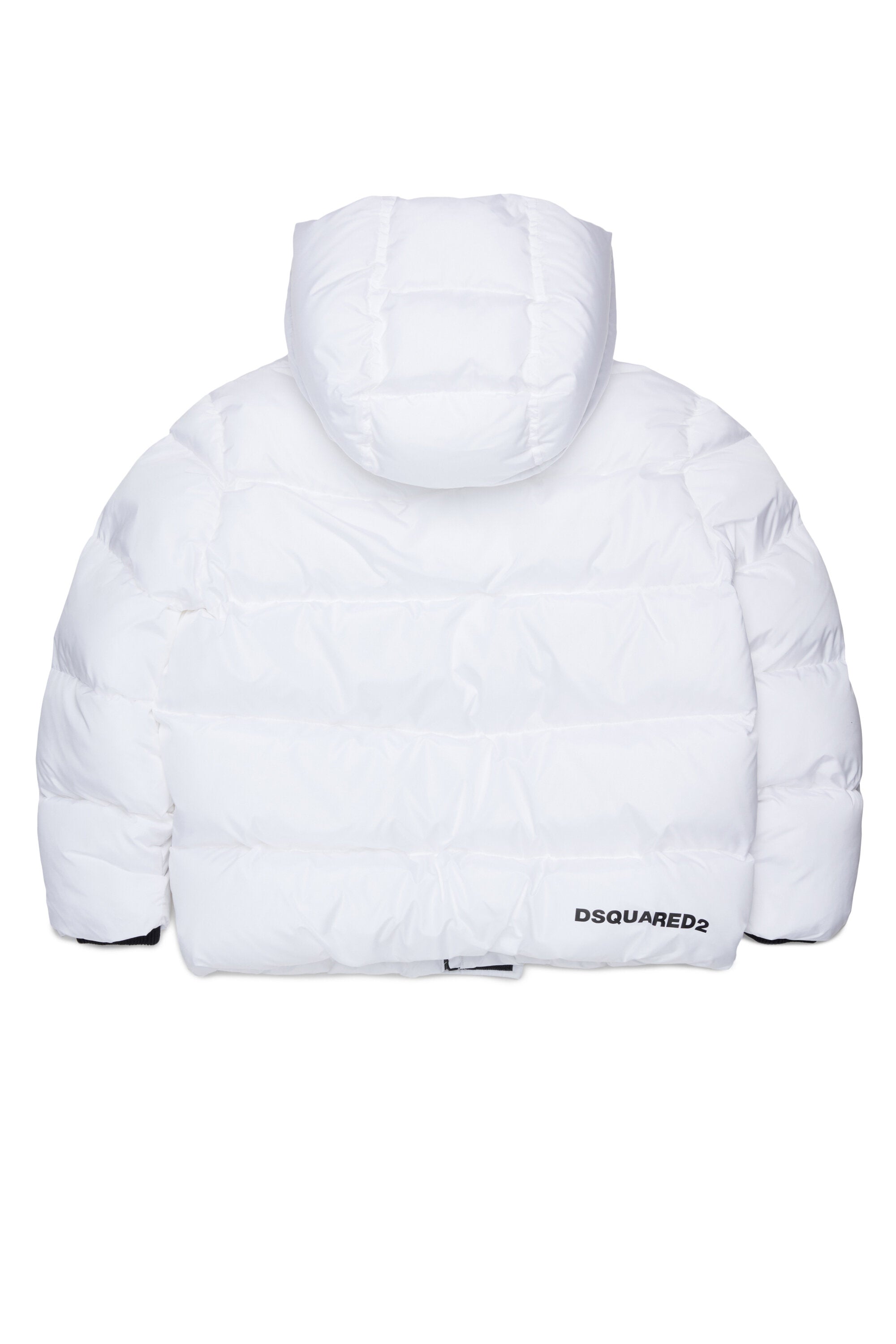 フードとDSQUARED2ロゴ入りパッド入りジャケット