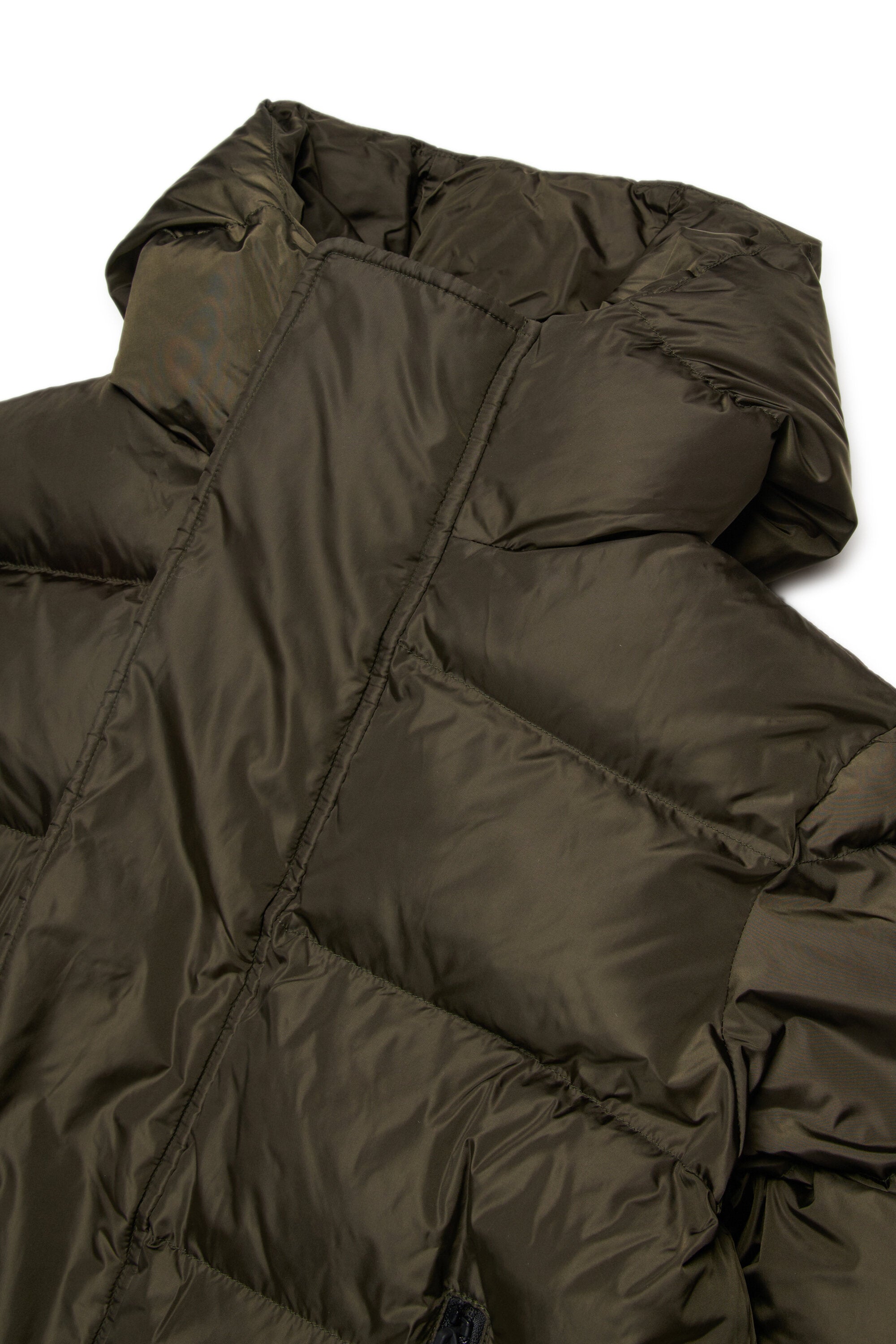 フードとDSQUARED2ロゴ入りパッド入りジャケット