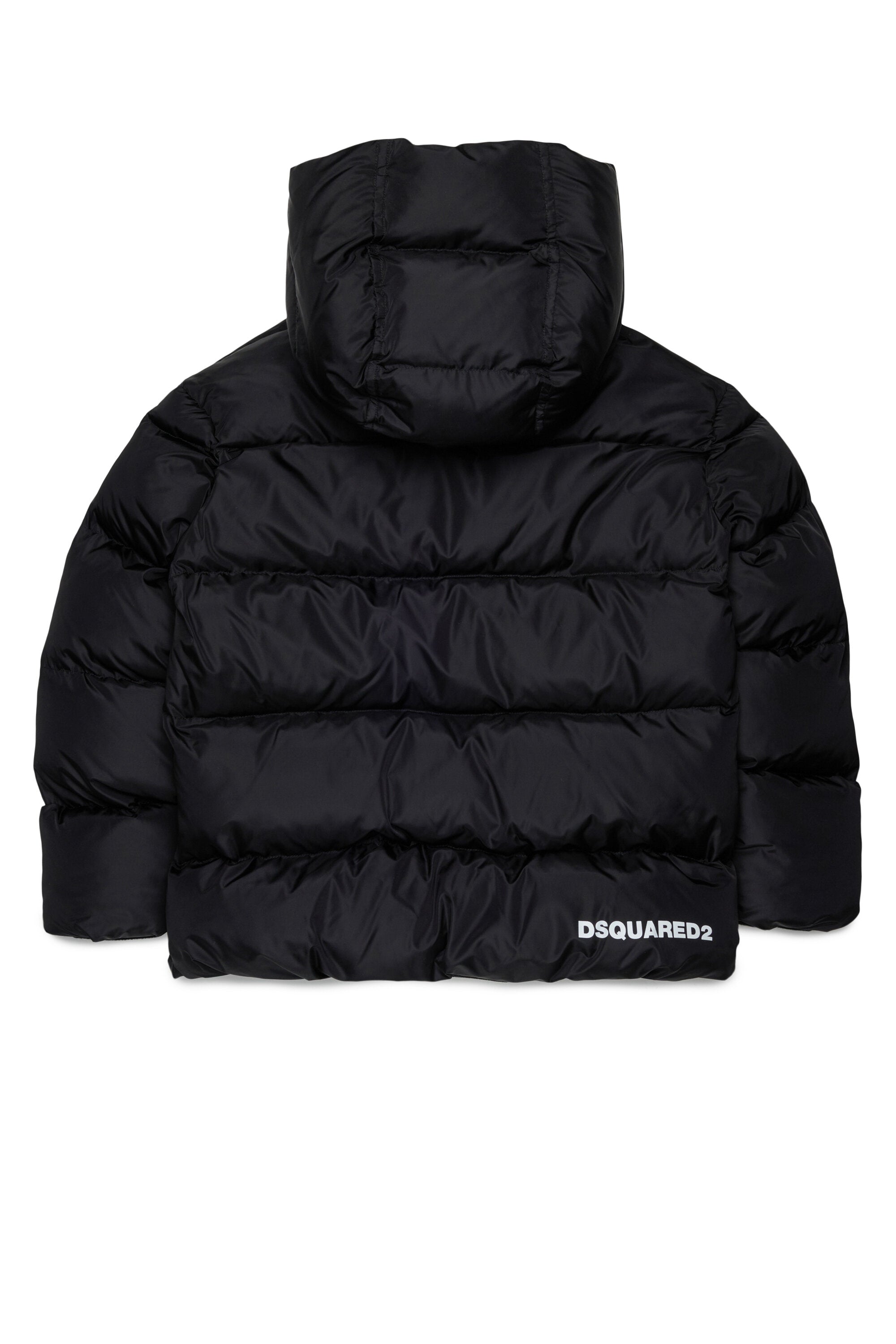 フードとDSQUARED2ロゴ入りパッド入りジャケット