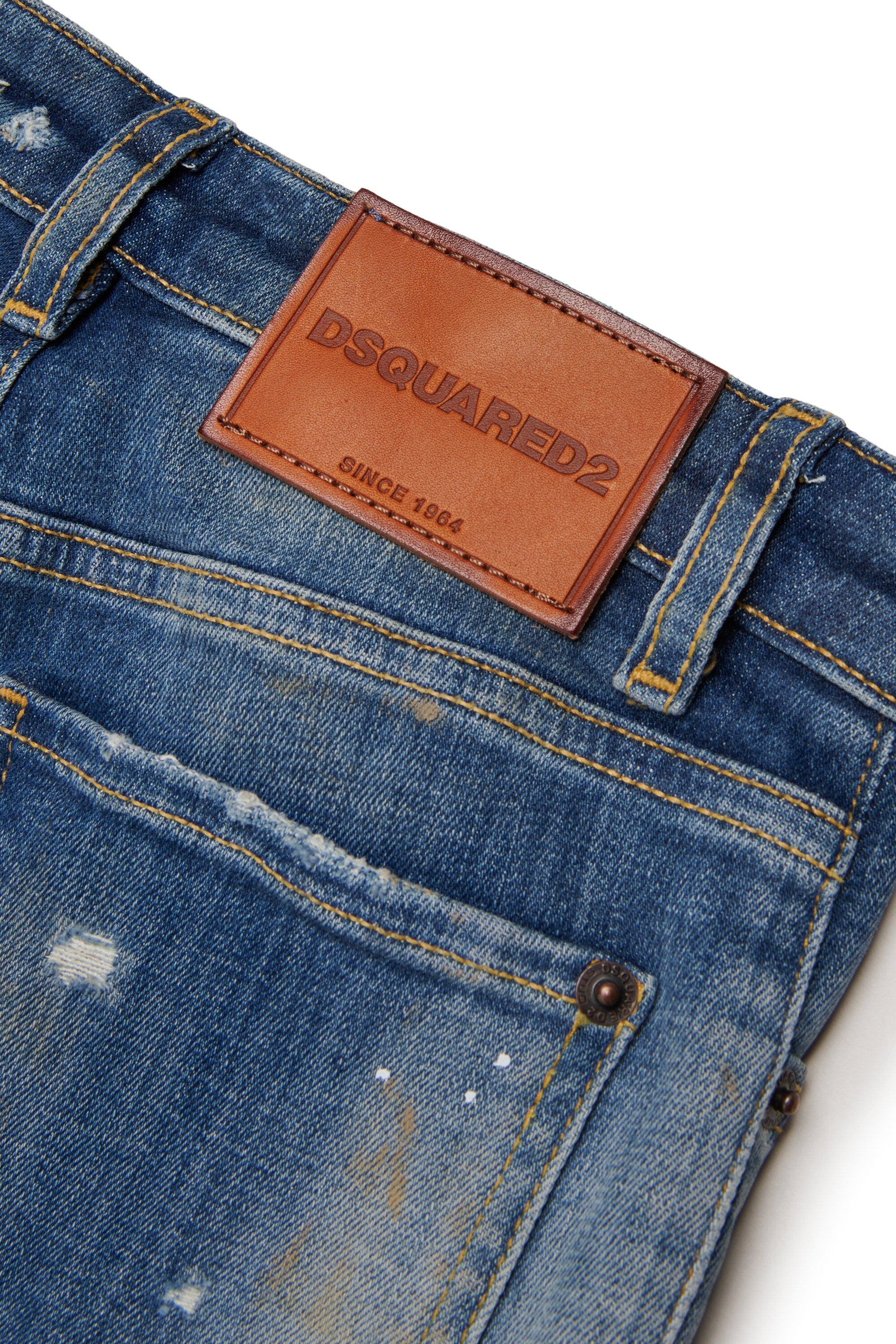 Straight-leg jeans in light blue wash - Boss 10