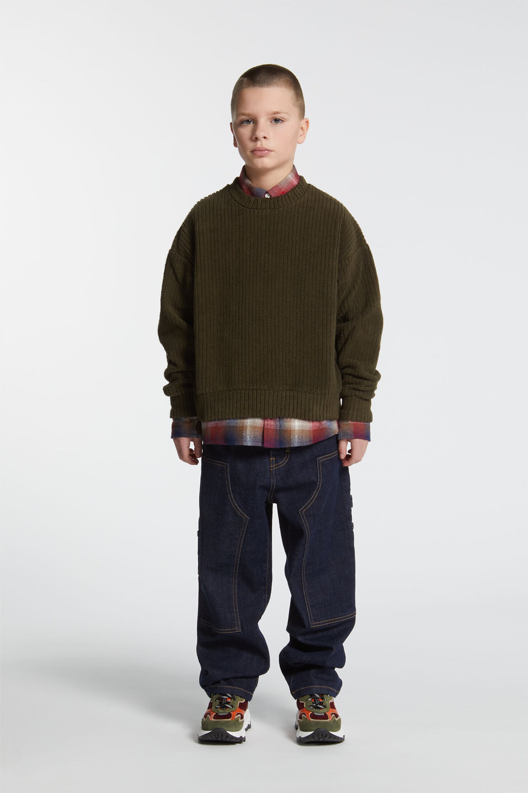 ダークブルー レギュラー・ジーンズ - ルーズ・ジーンズ