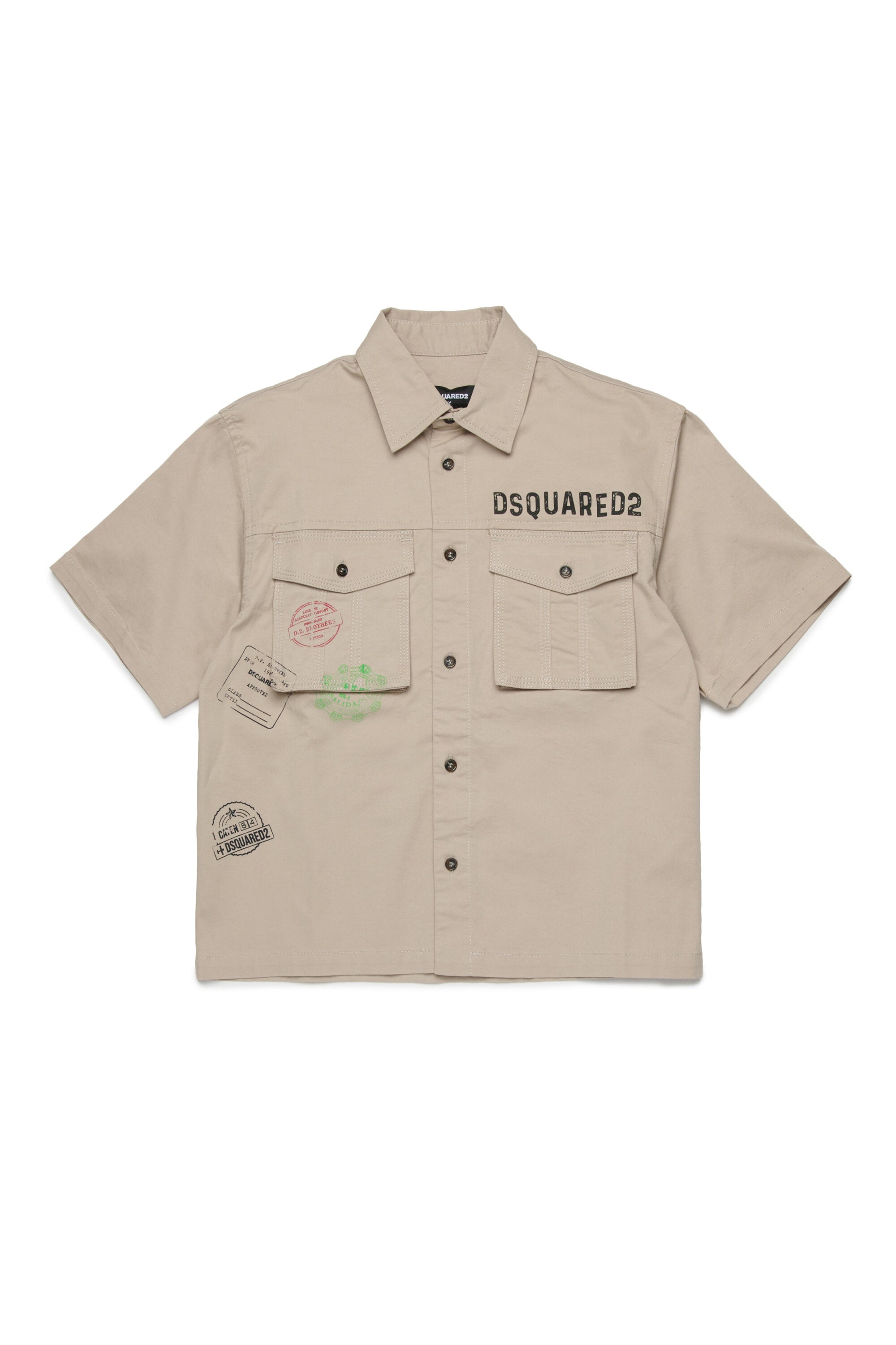 Passportート・グラフィックの半袖シャツ