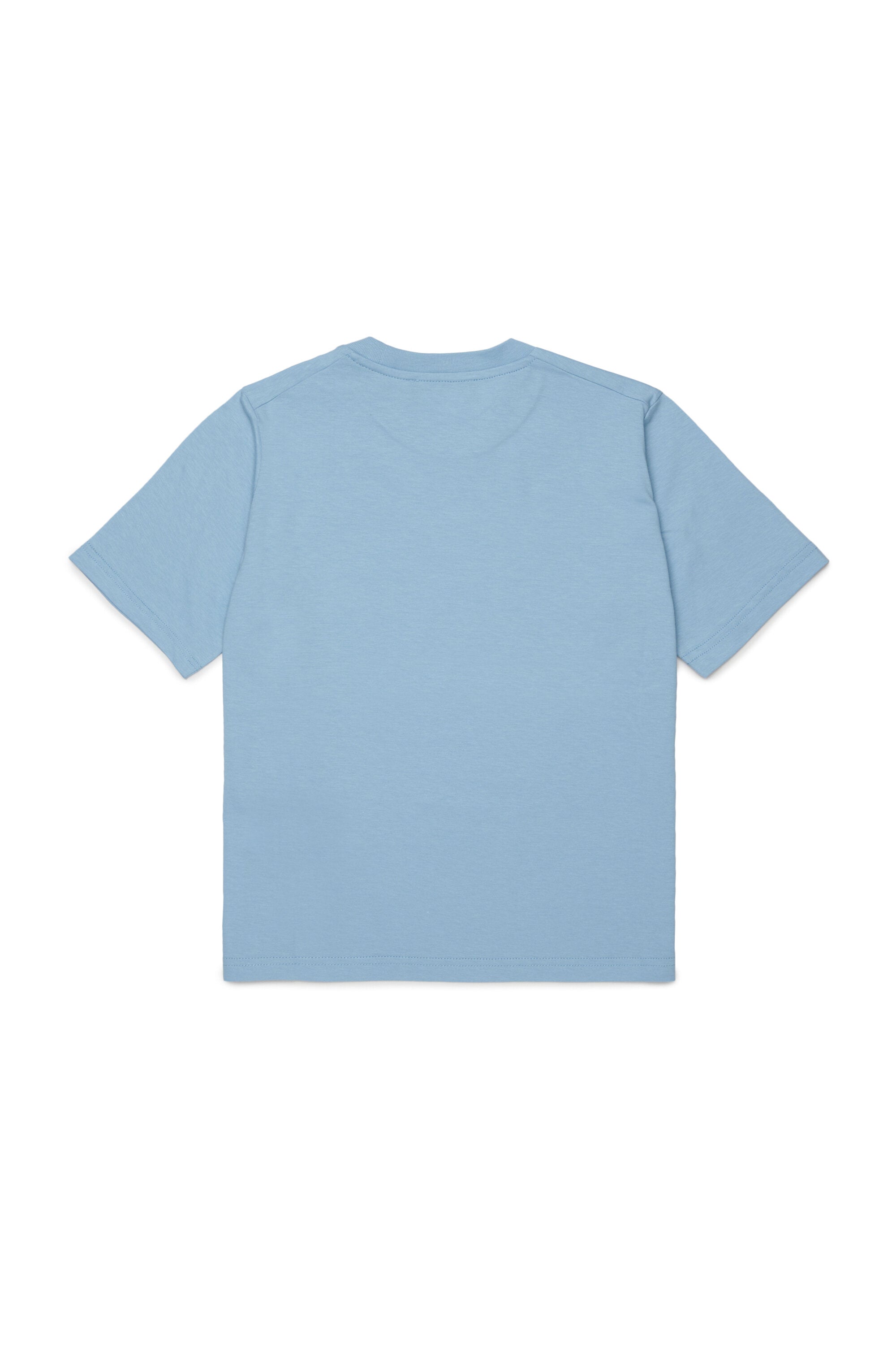 T-shirt with rubber effect logo