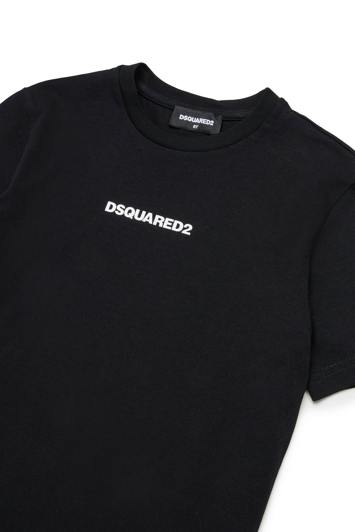 T-shirt with rubber effect logo