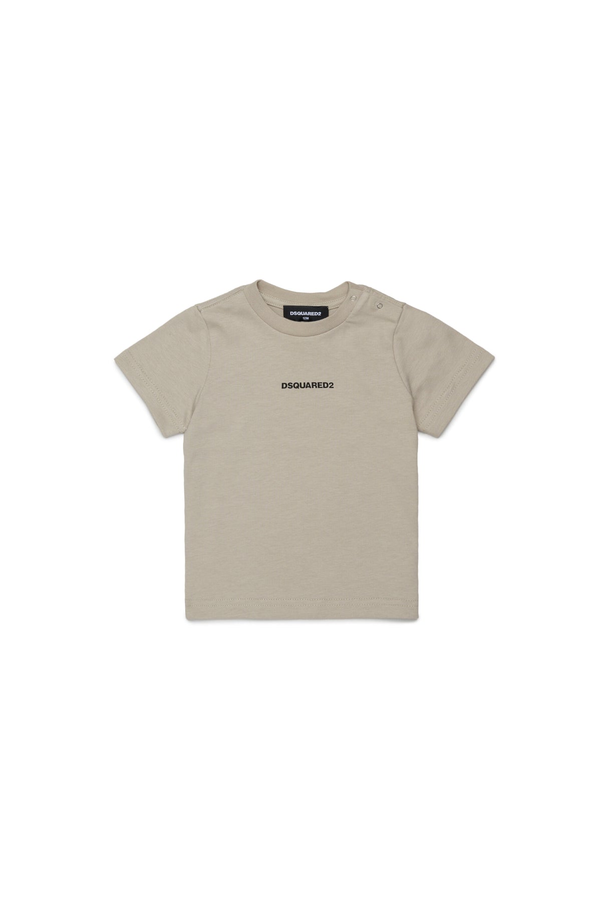 クルーネック Tシャツ ロゴ付き