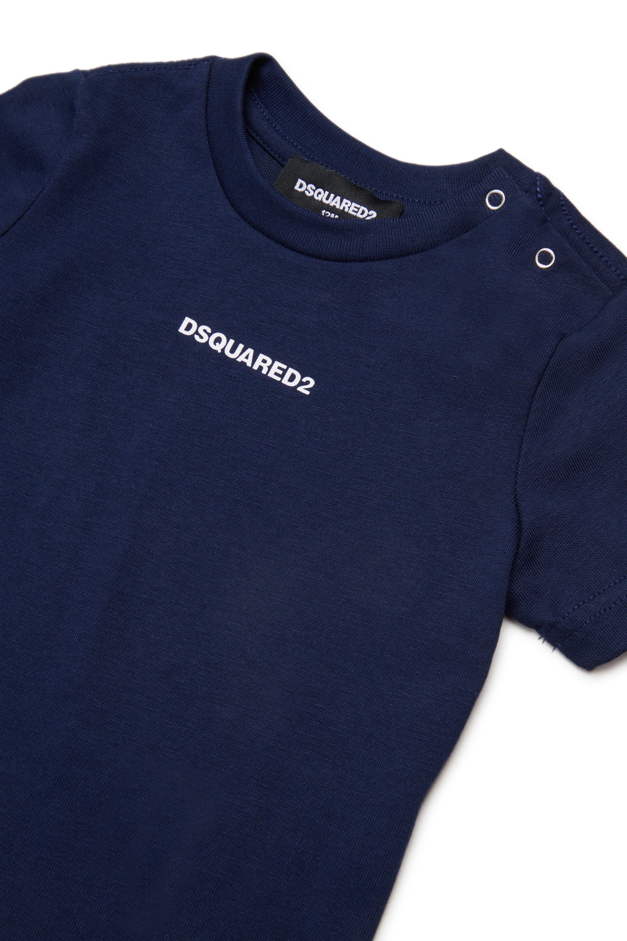 クルーネック Tシャツ ロゴ付き