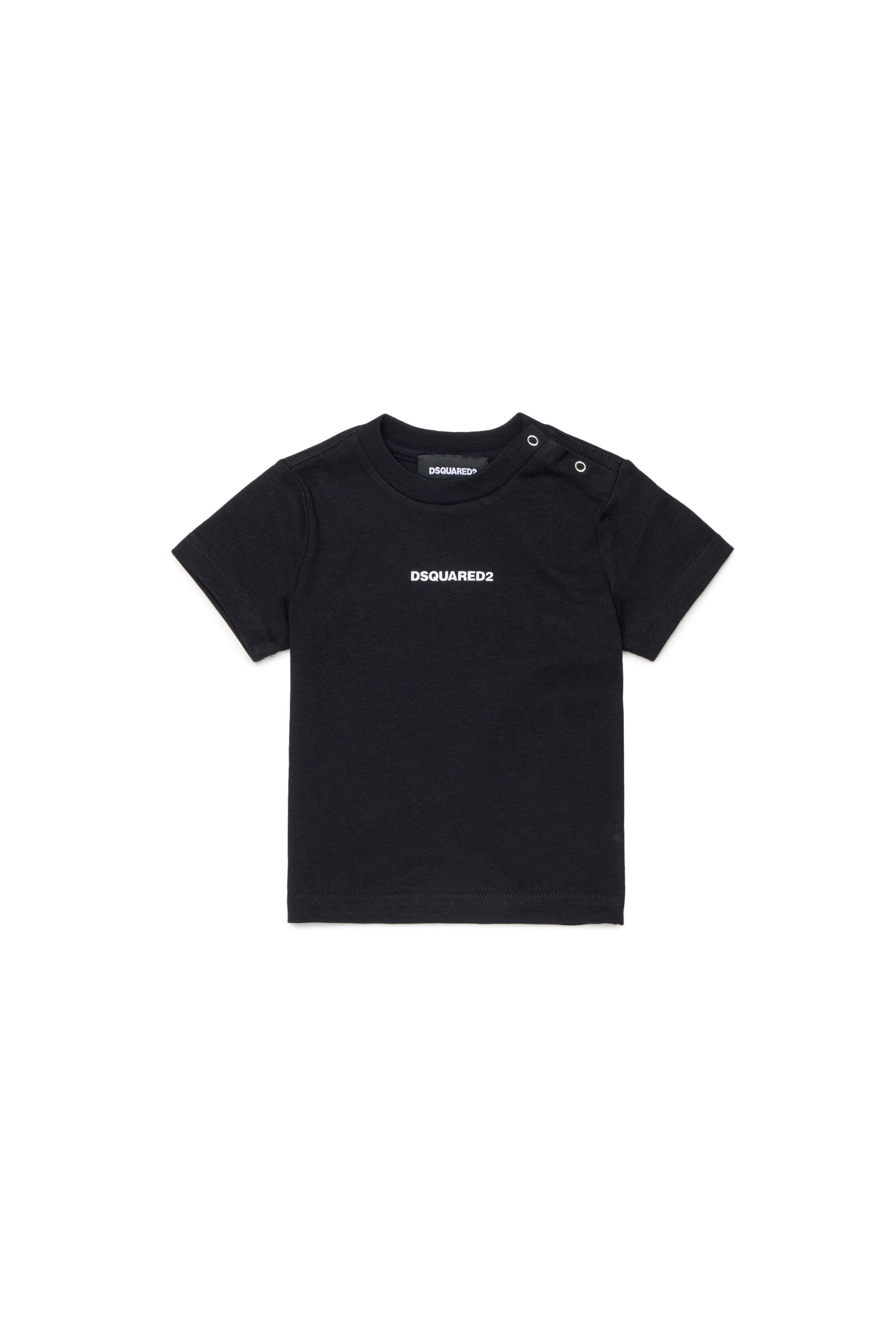 クルーネック Tシャツ ロゴ付き