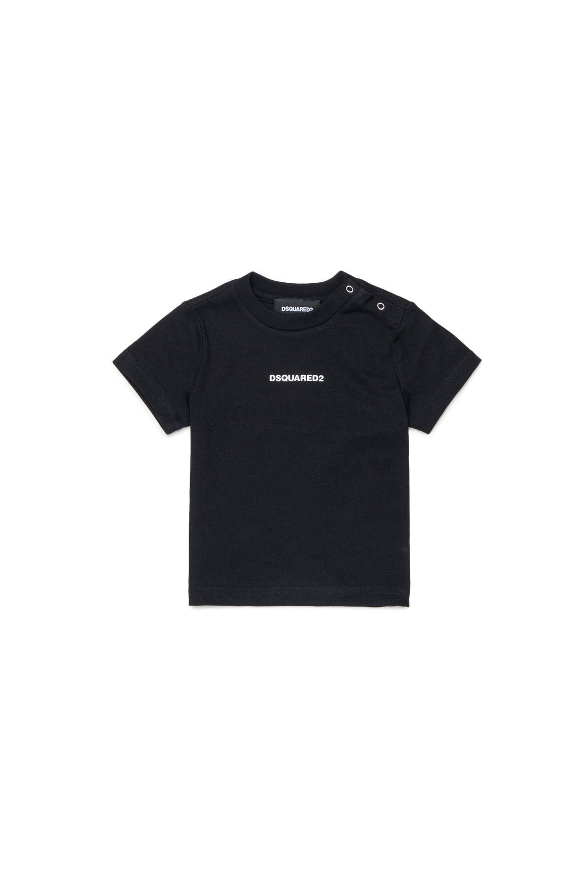 クルーネック Tシャツ ロゴ付き