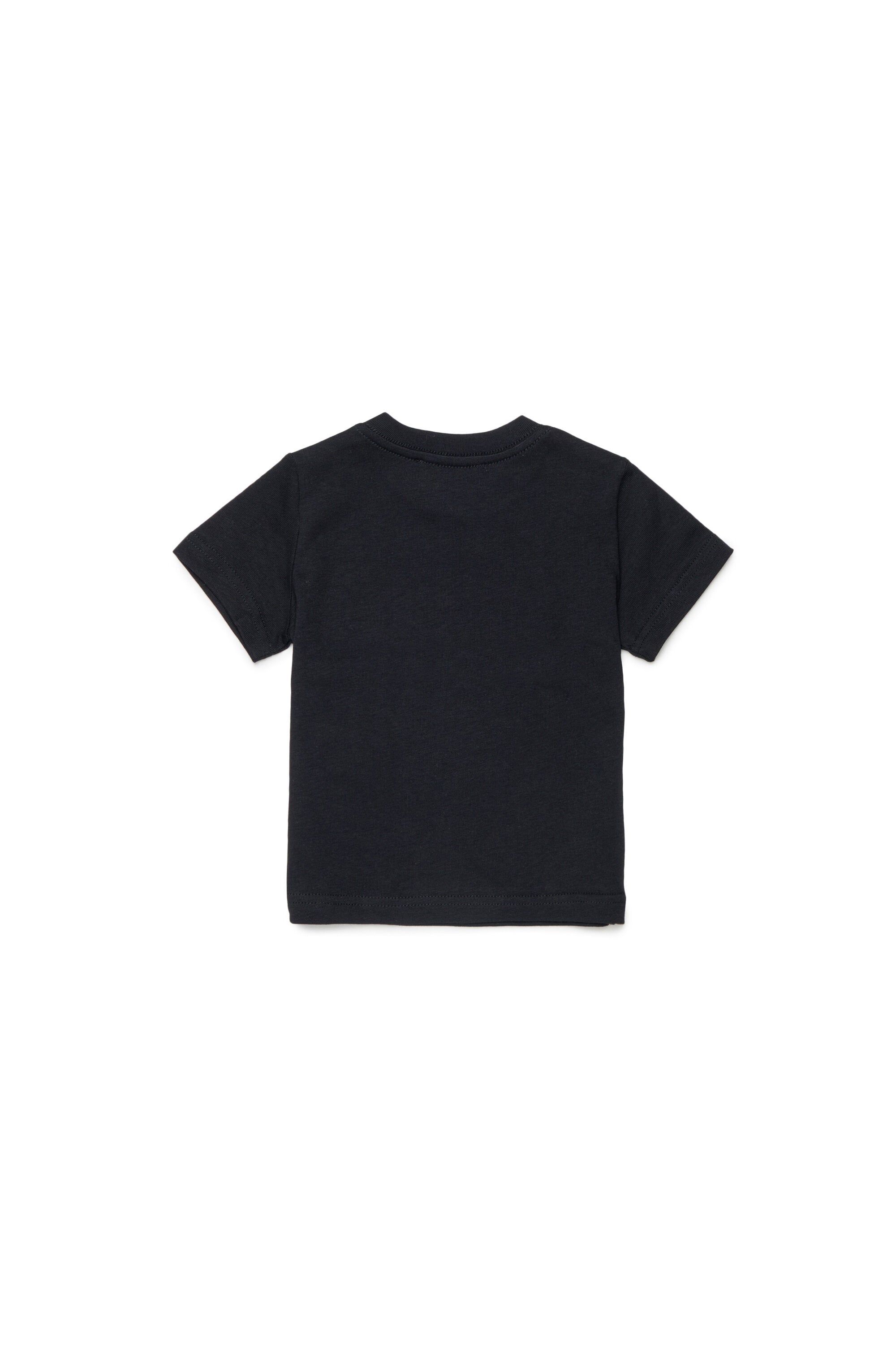 クルーネック Tシャツ ロゴ付き