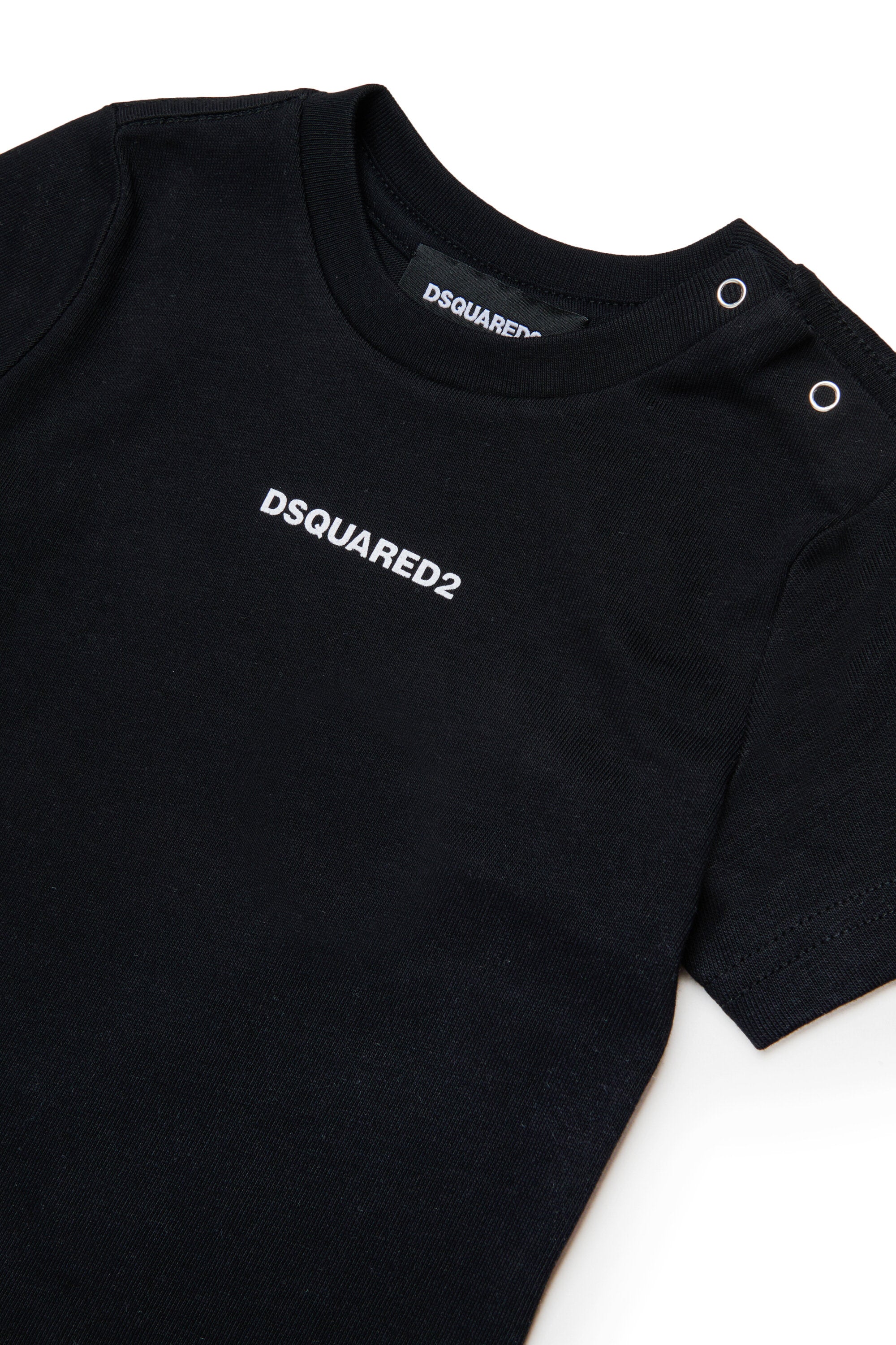 クルーネック Tシャツ ロゴ付き