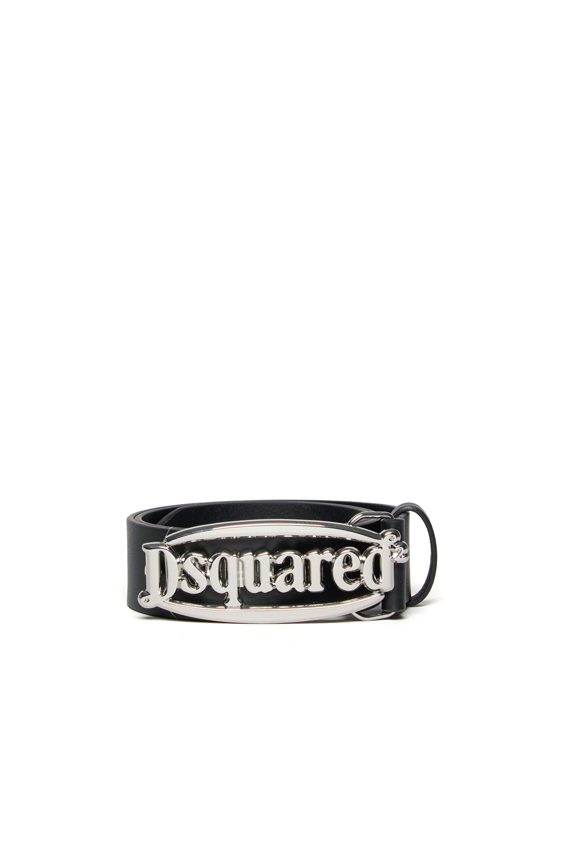 Dsquared2 leather belt with buckle