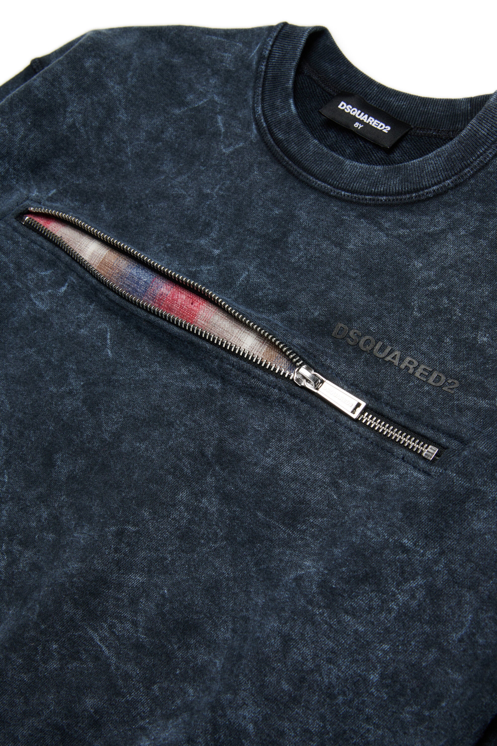 霜降り風クルーネックスウェットシャツ