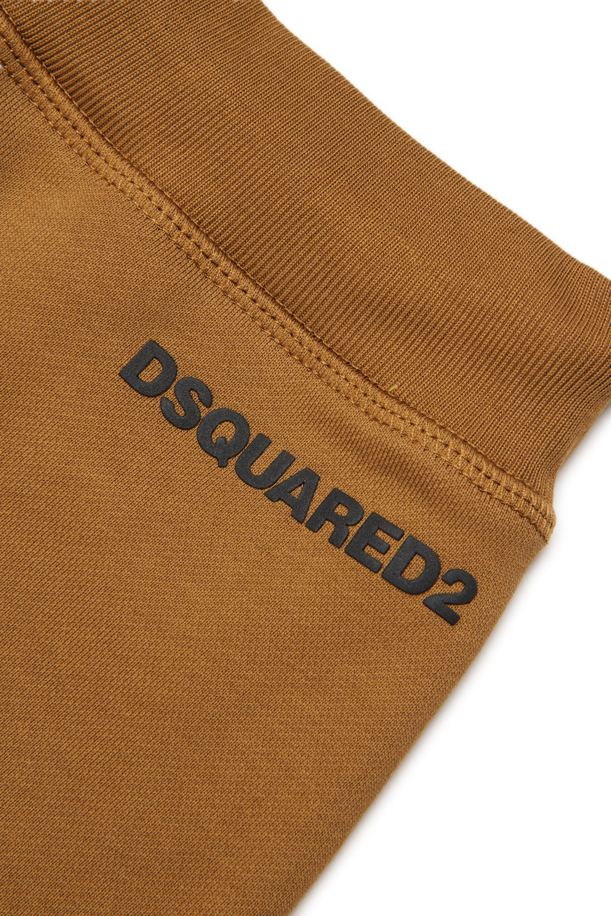 Fleece jogger pants with logo