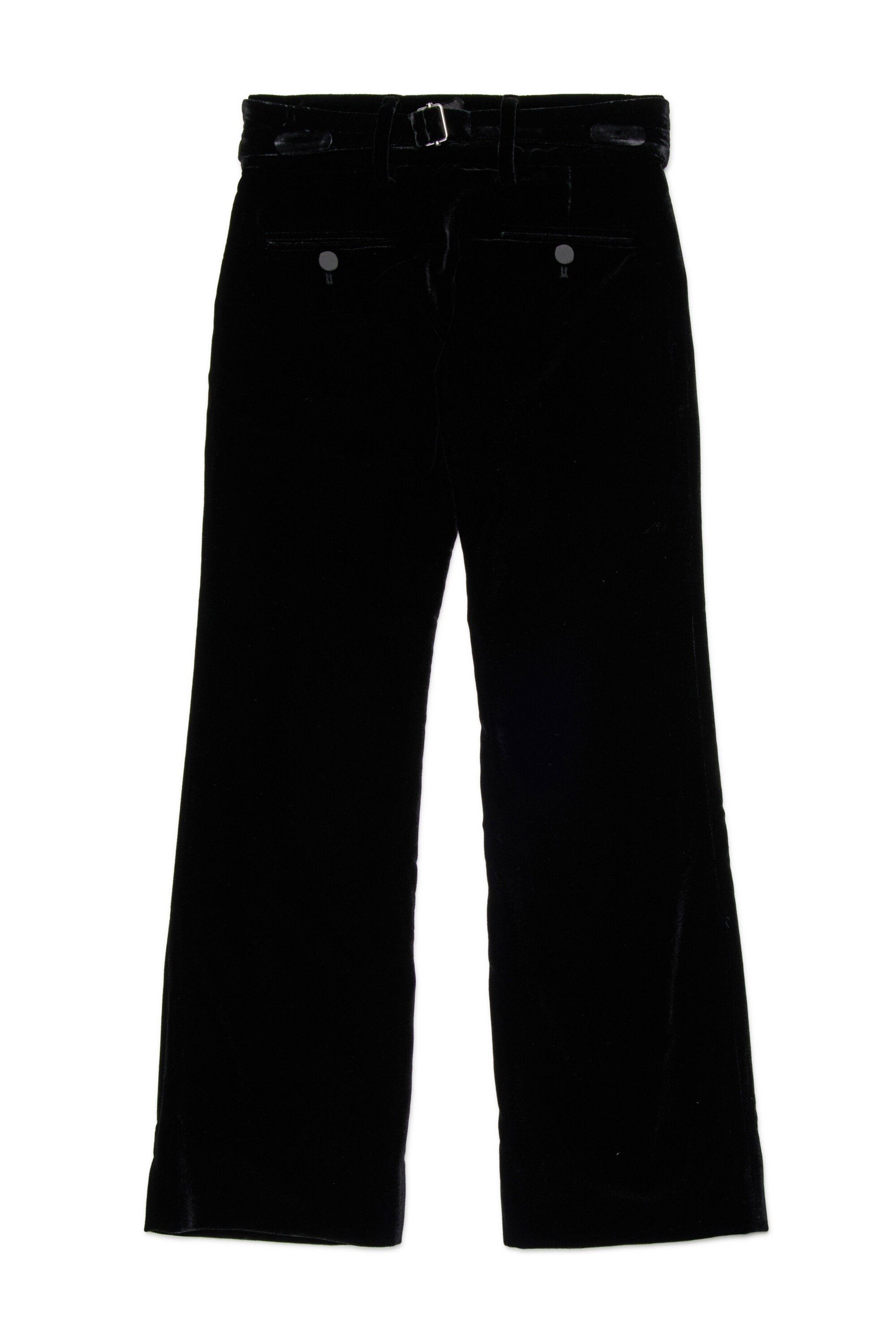 Formal velvet pants with D2 plaque
