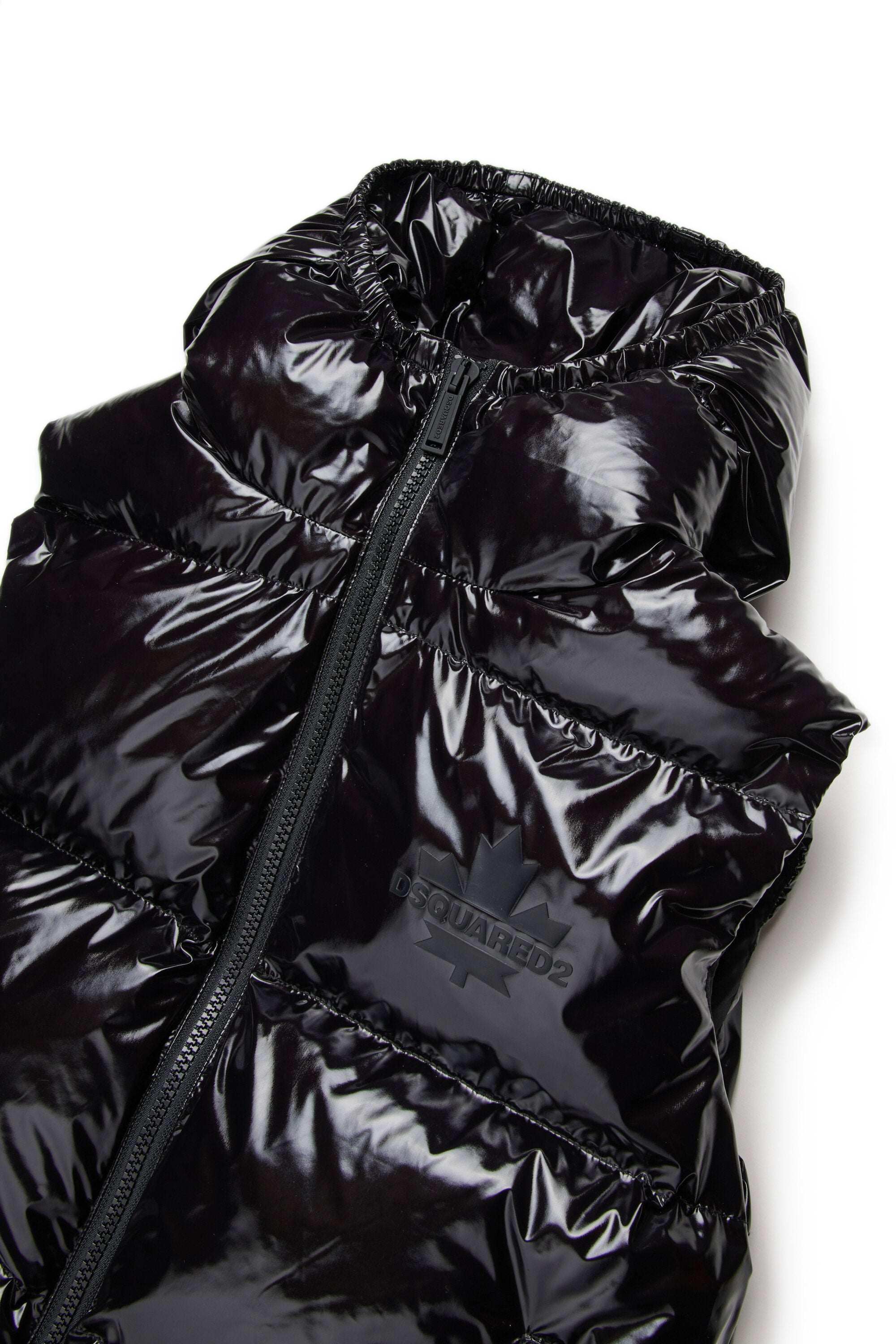 Glossy padded vest with logo Maple Leaf