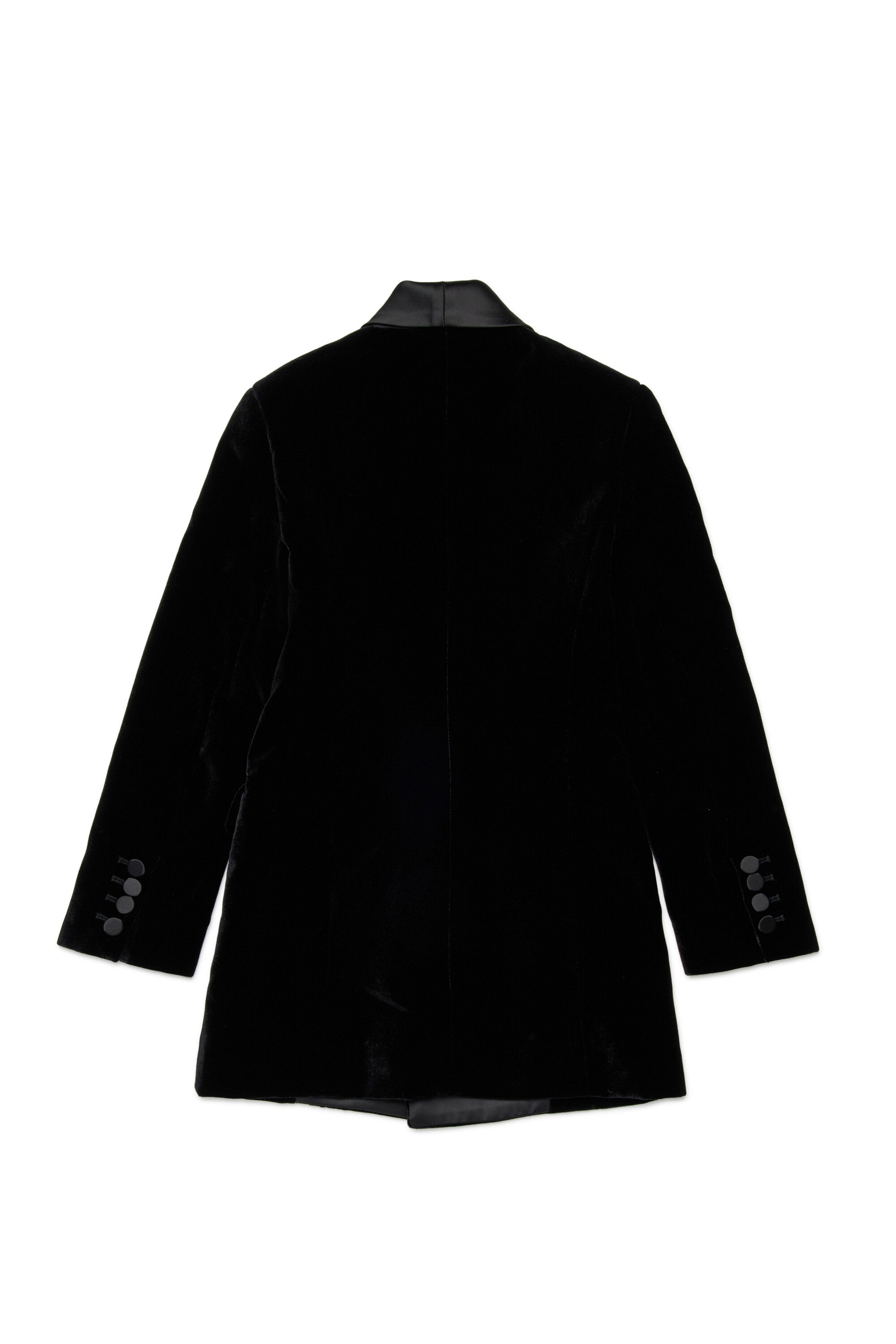 Velvet dress with D2 plaque