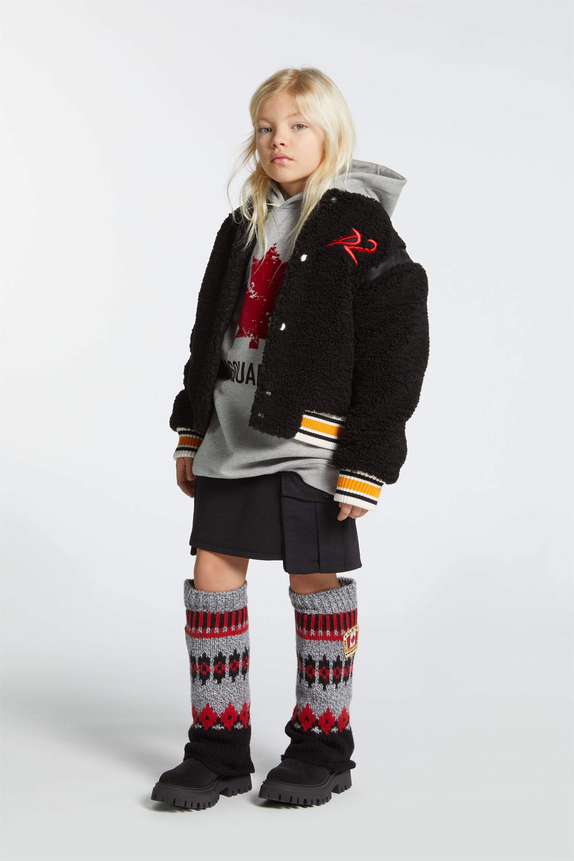 スポーツロゴ入りマキシ・セーター・ドレス