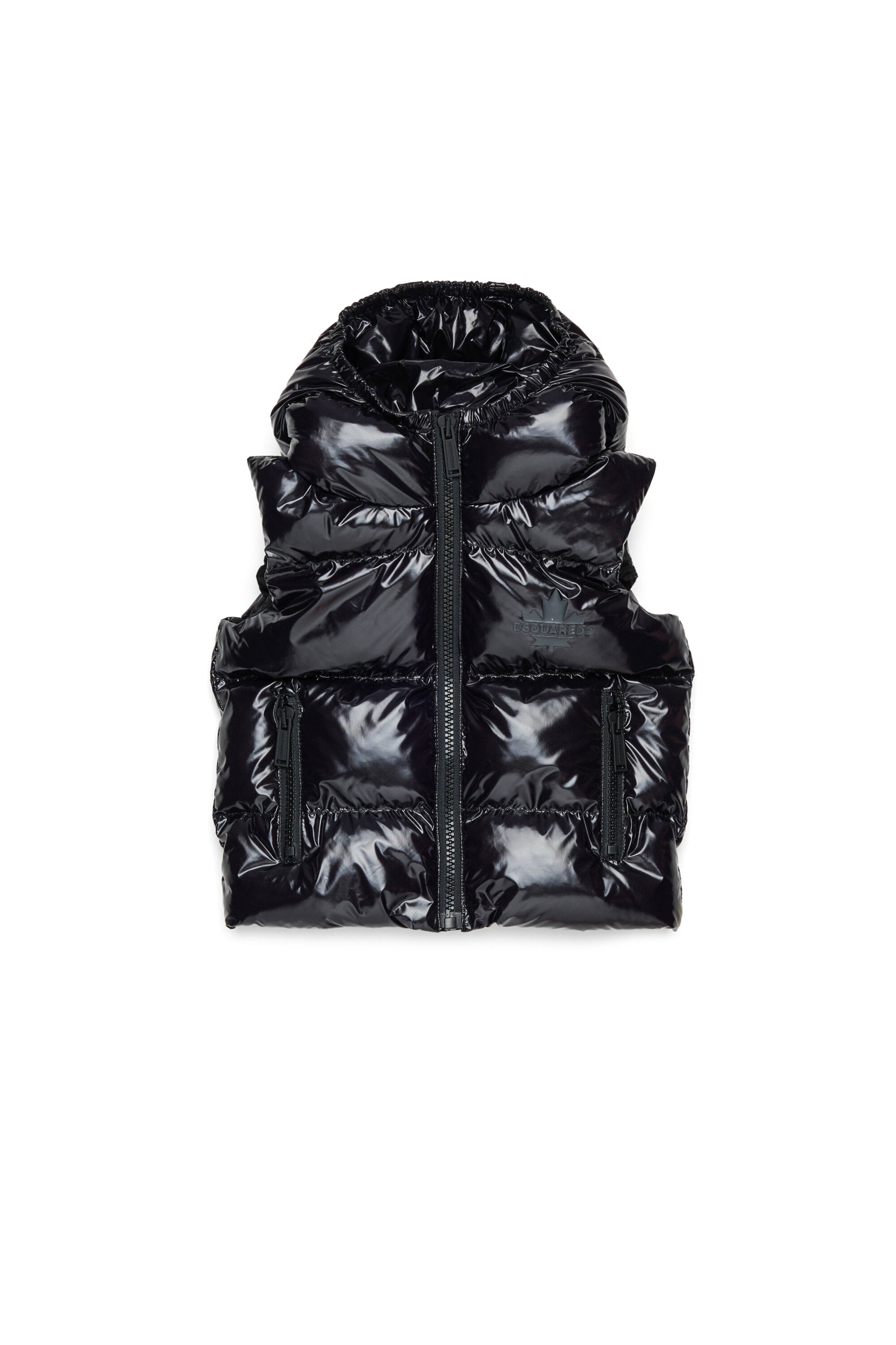 メープルリーフロゴ入り光沢パッド入りベスト