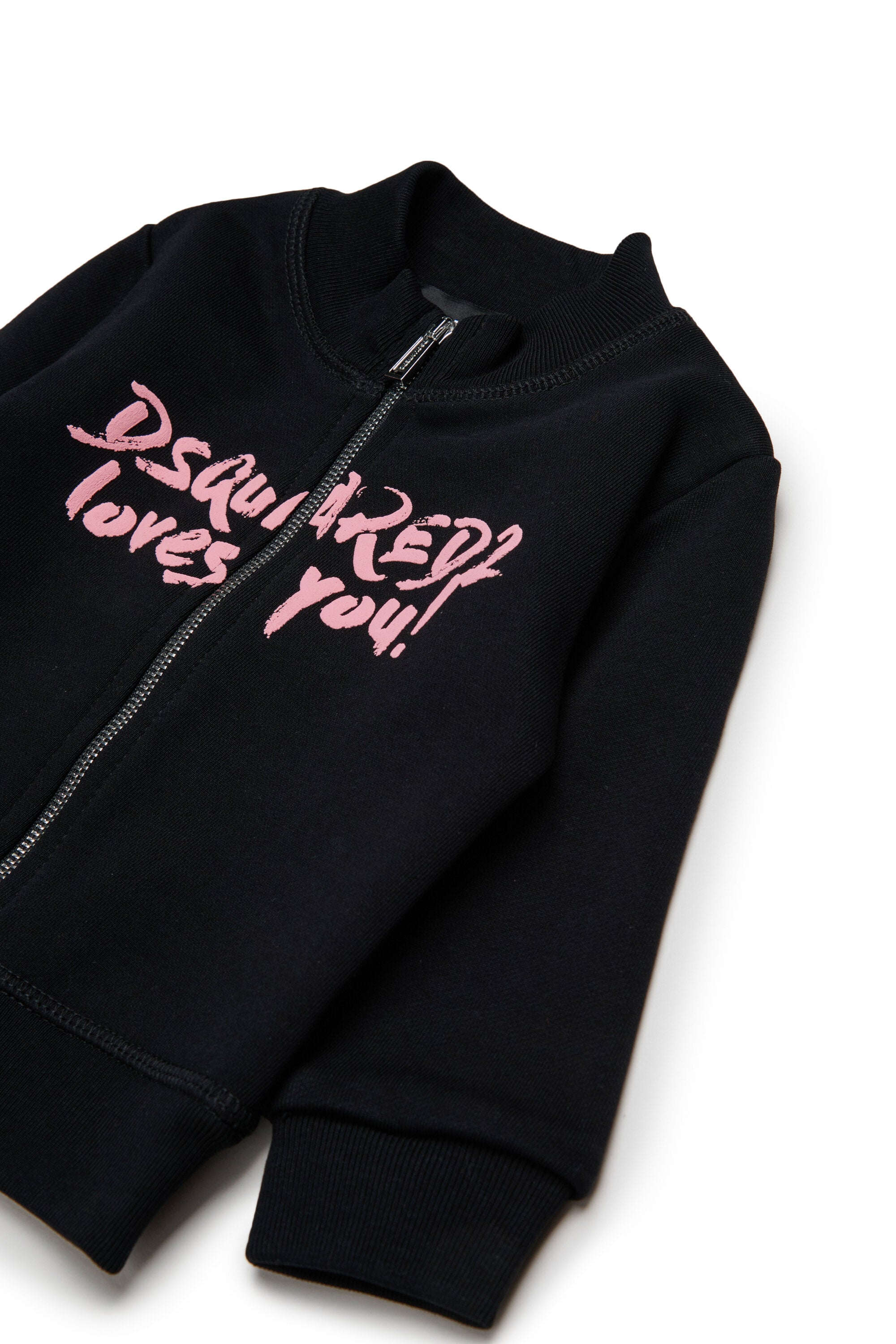 ディースクエアード ラブズ・ユー フルジップ スウェットシャツ