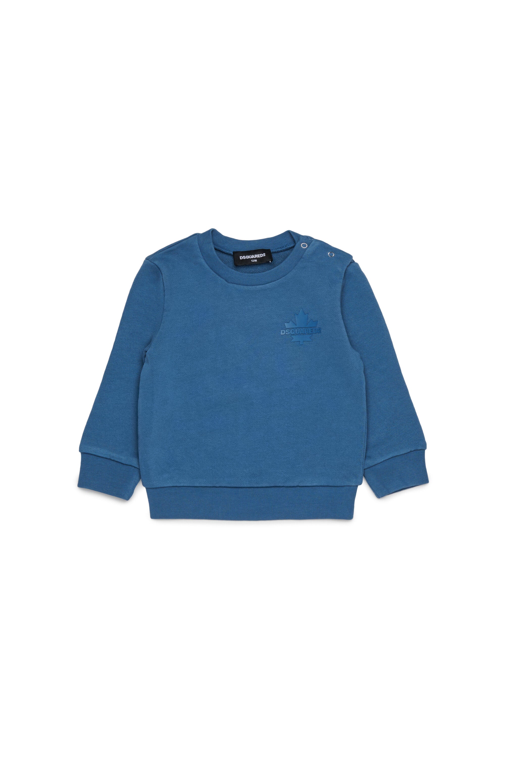 メープルリーフのロゴ入りクルーネックスウェットシャツ