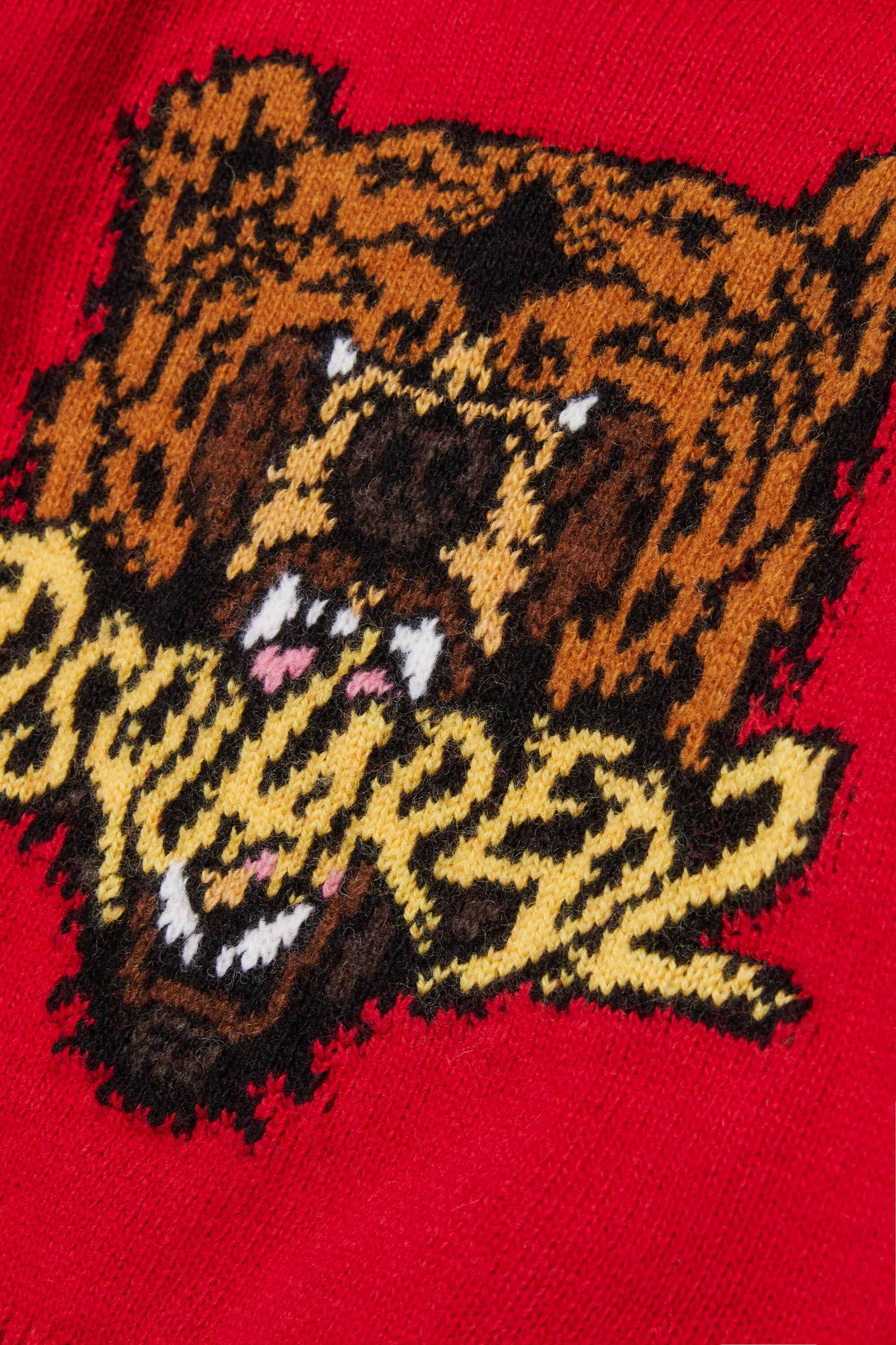 ベア・グラフィックのウール混プルオーバー