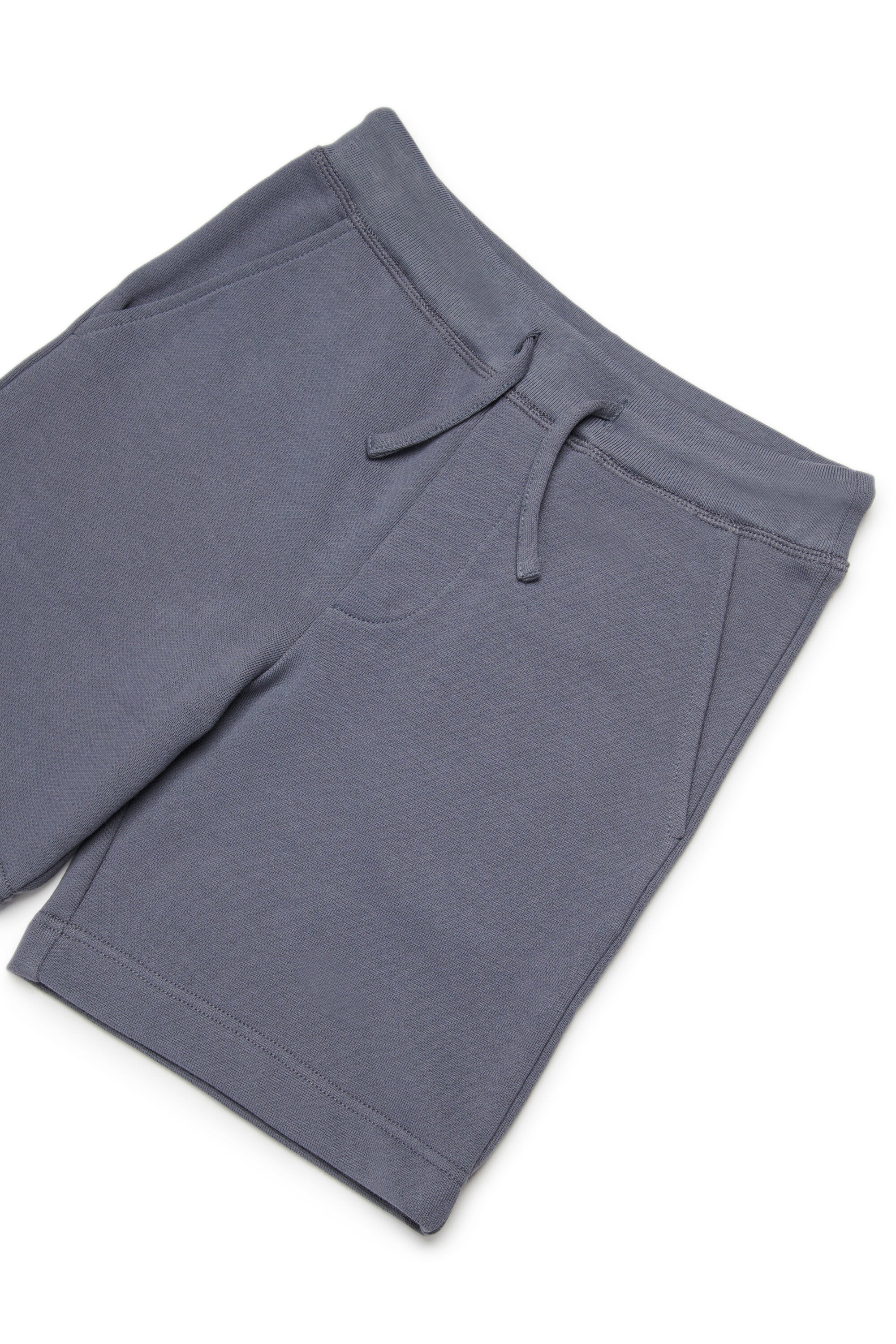 Fleece shorts with logo