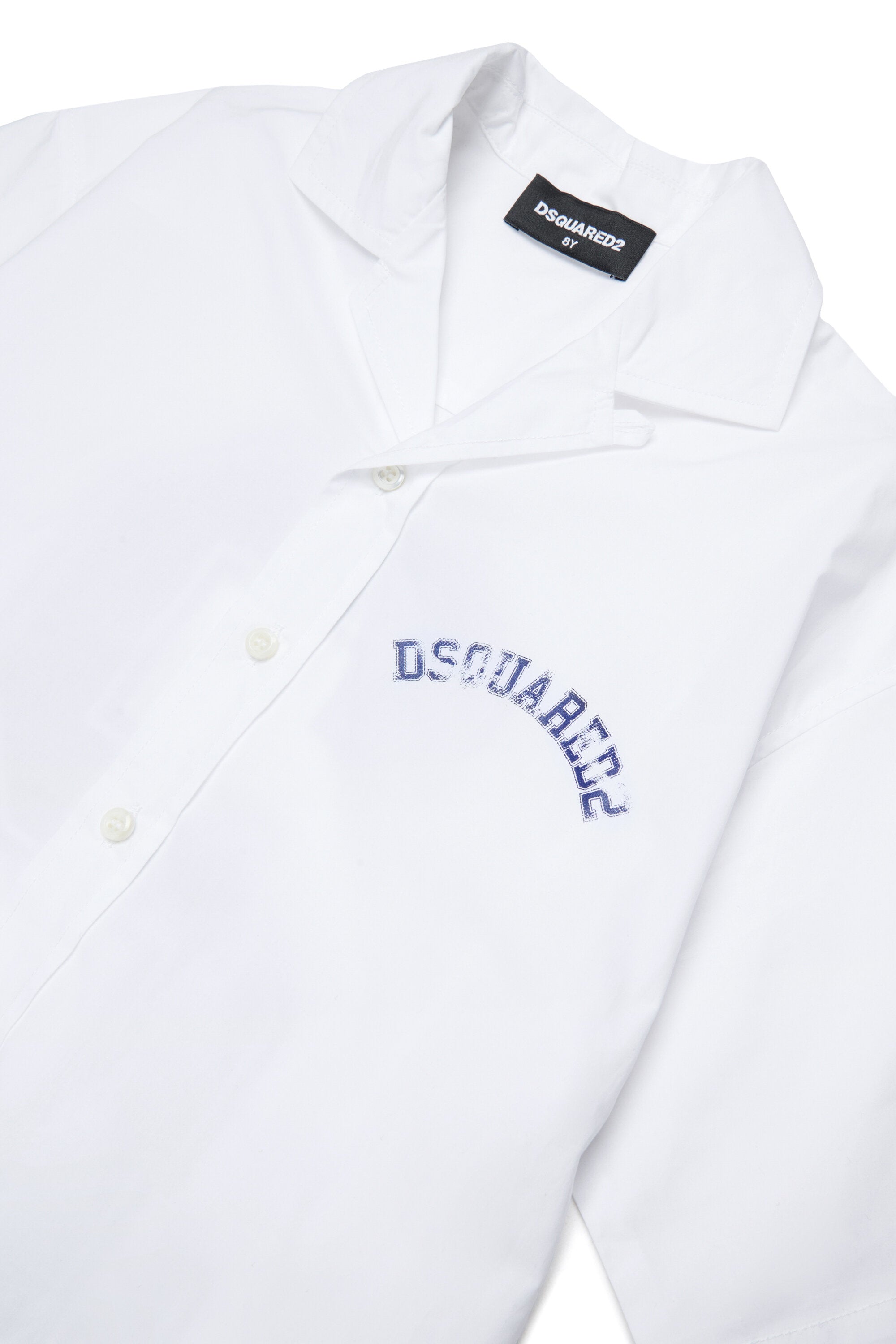 Short-sleeved shirt with logo