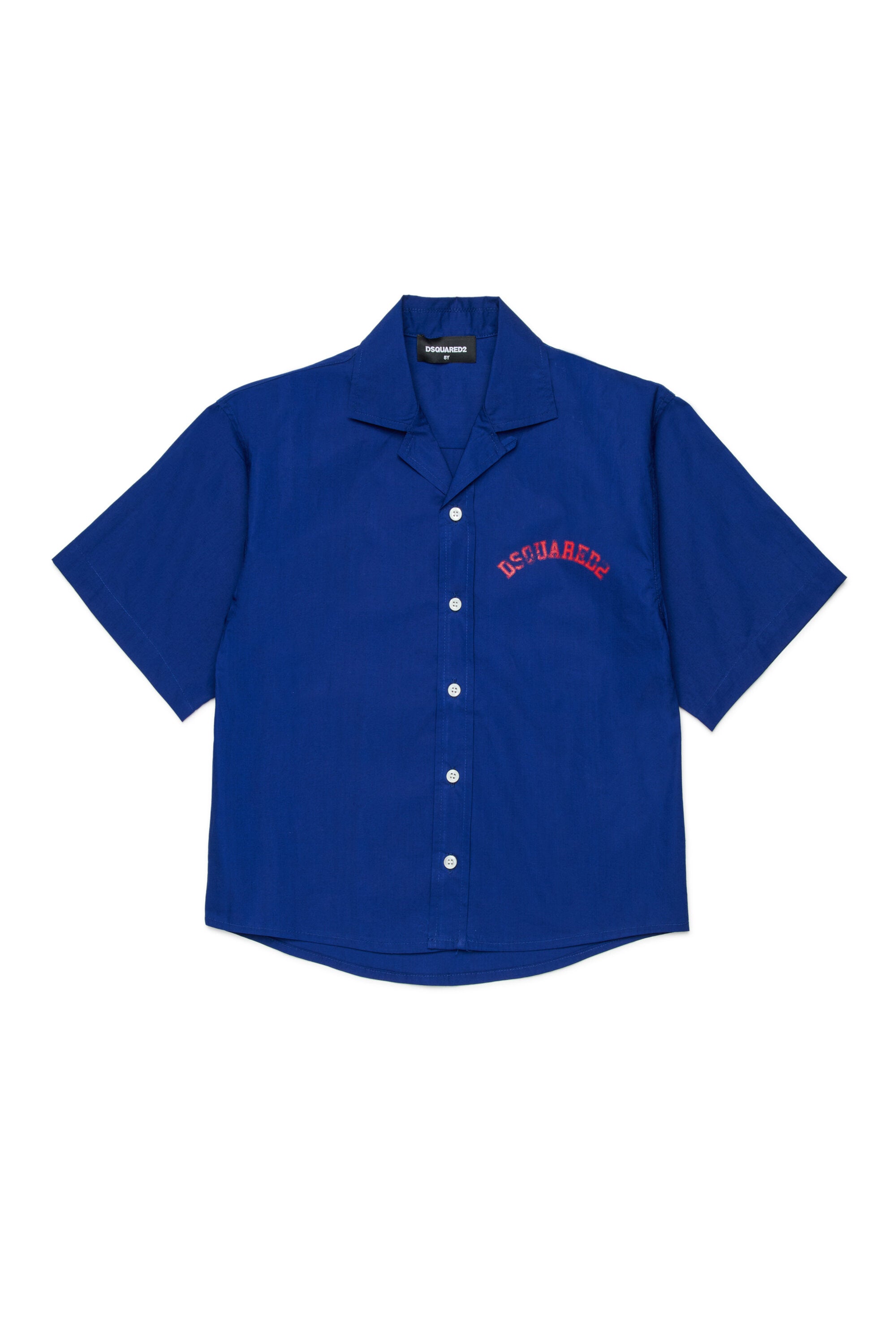 Short-sleeved shirt with logo