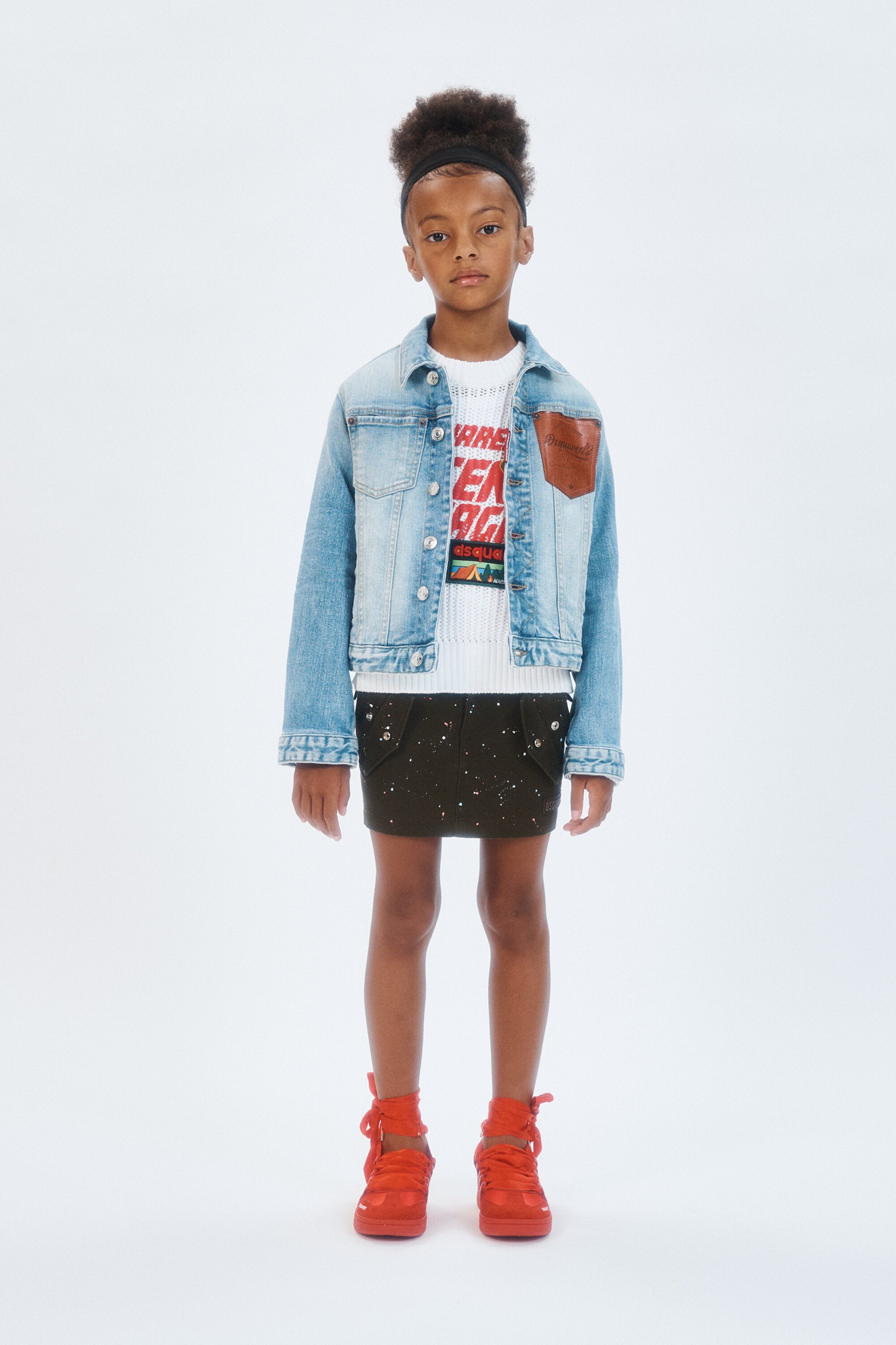 ロゴプリントデニムジャケット