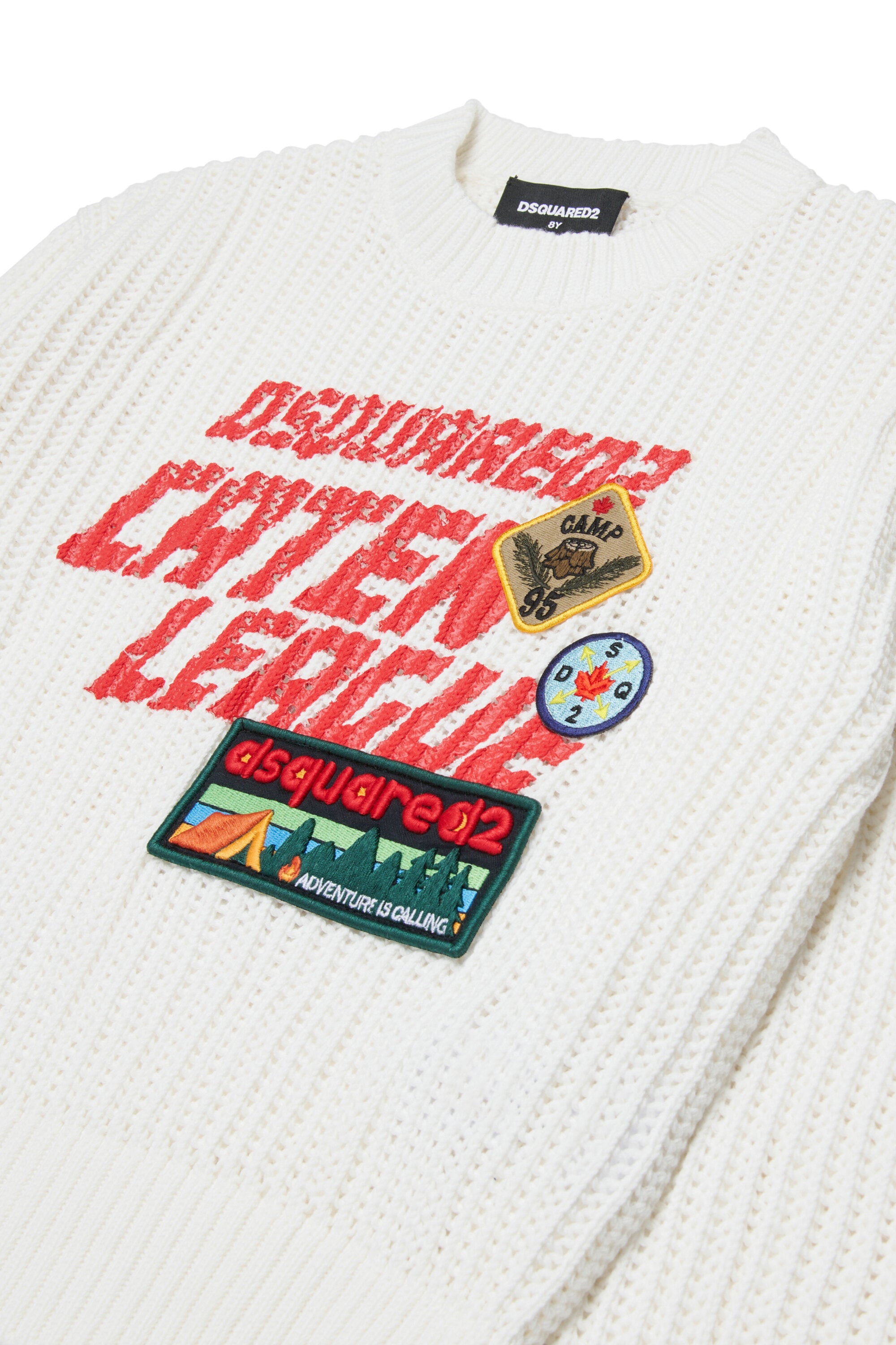 ロゴ入りクルーネックプルオーバー