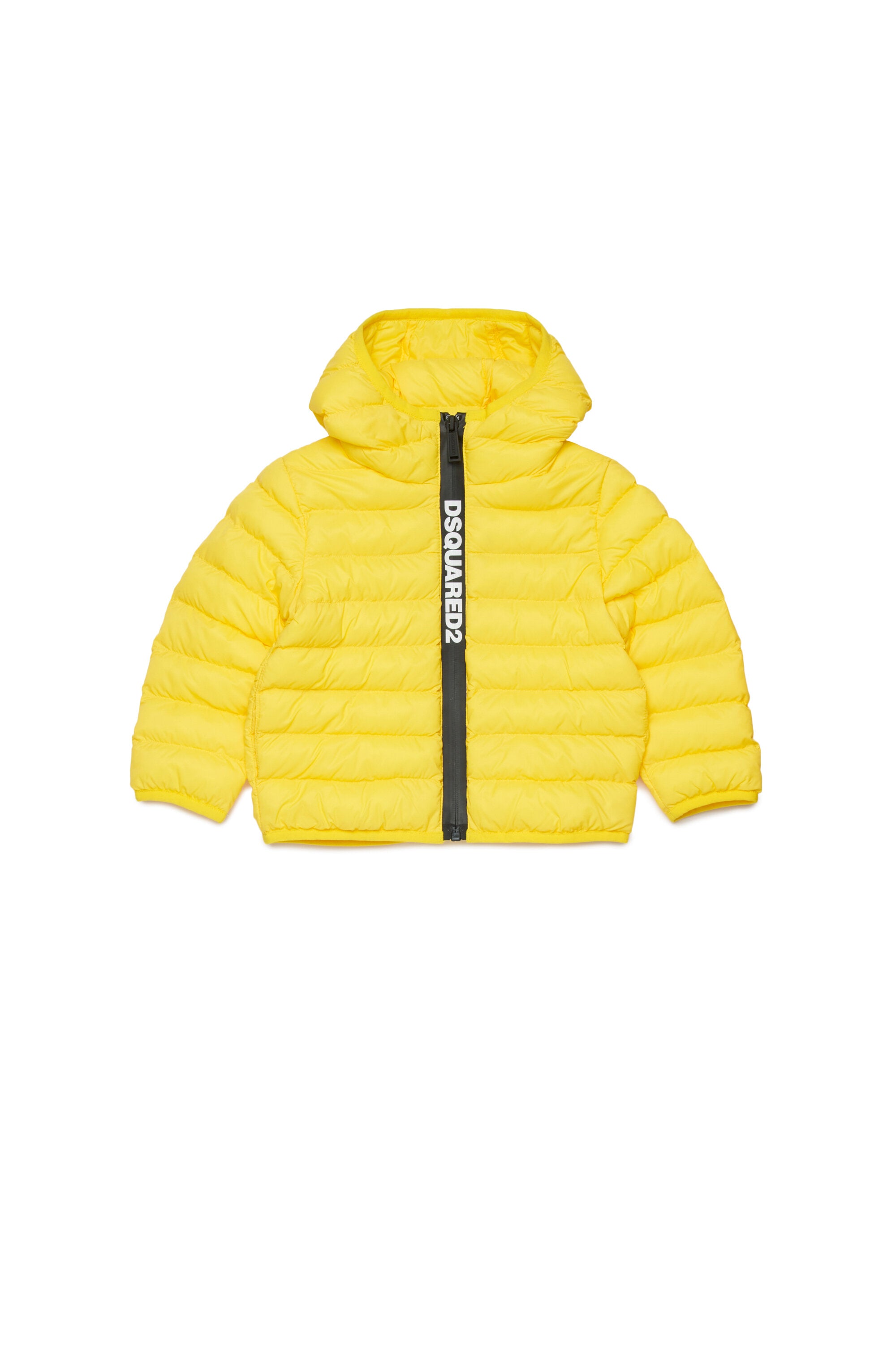 ロゴプリント入り中綿ジャケット