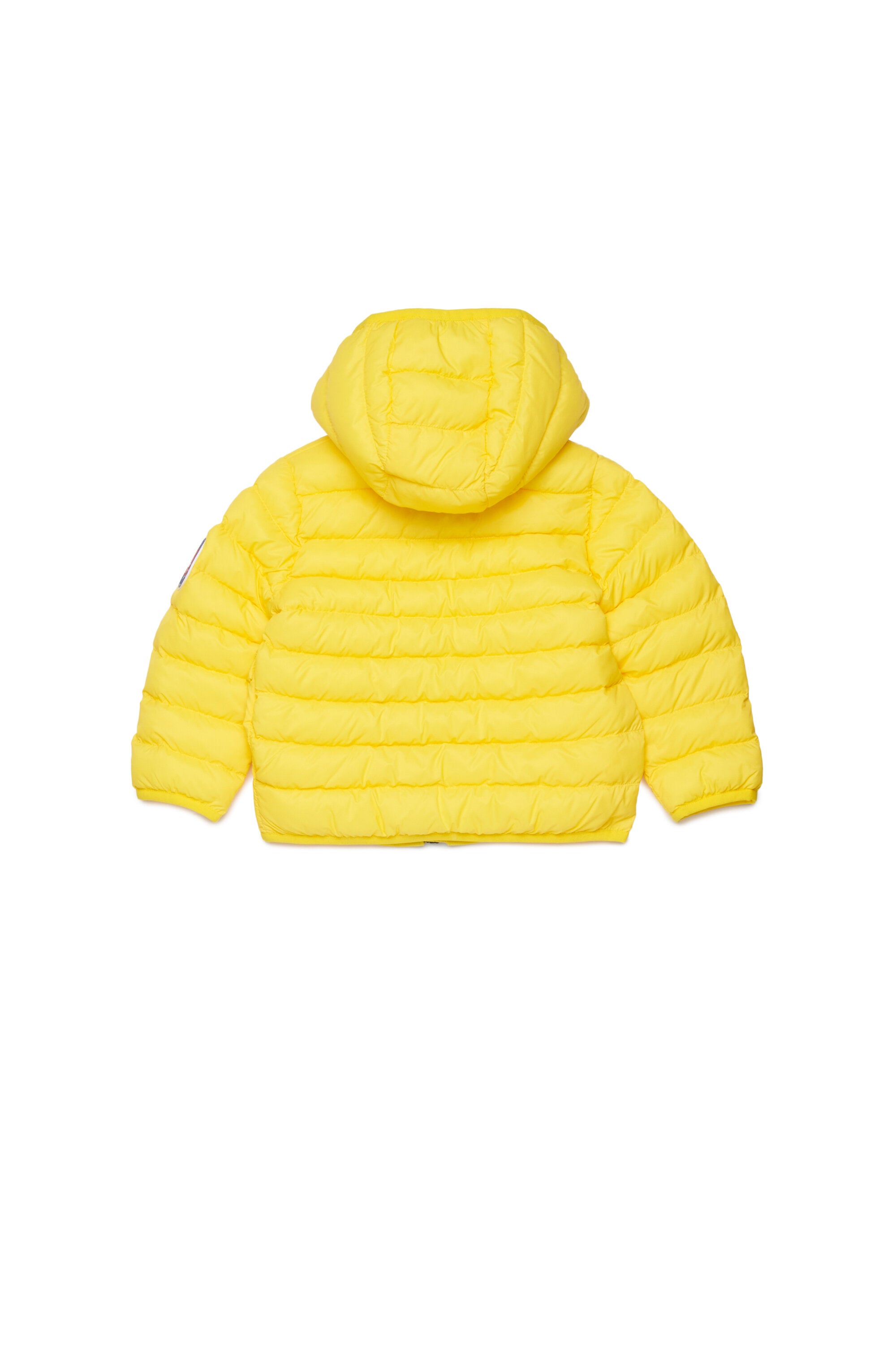 Padded jacket with printed logo