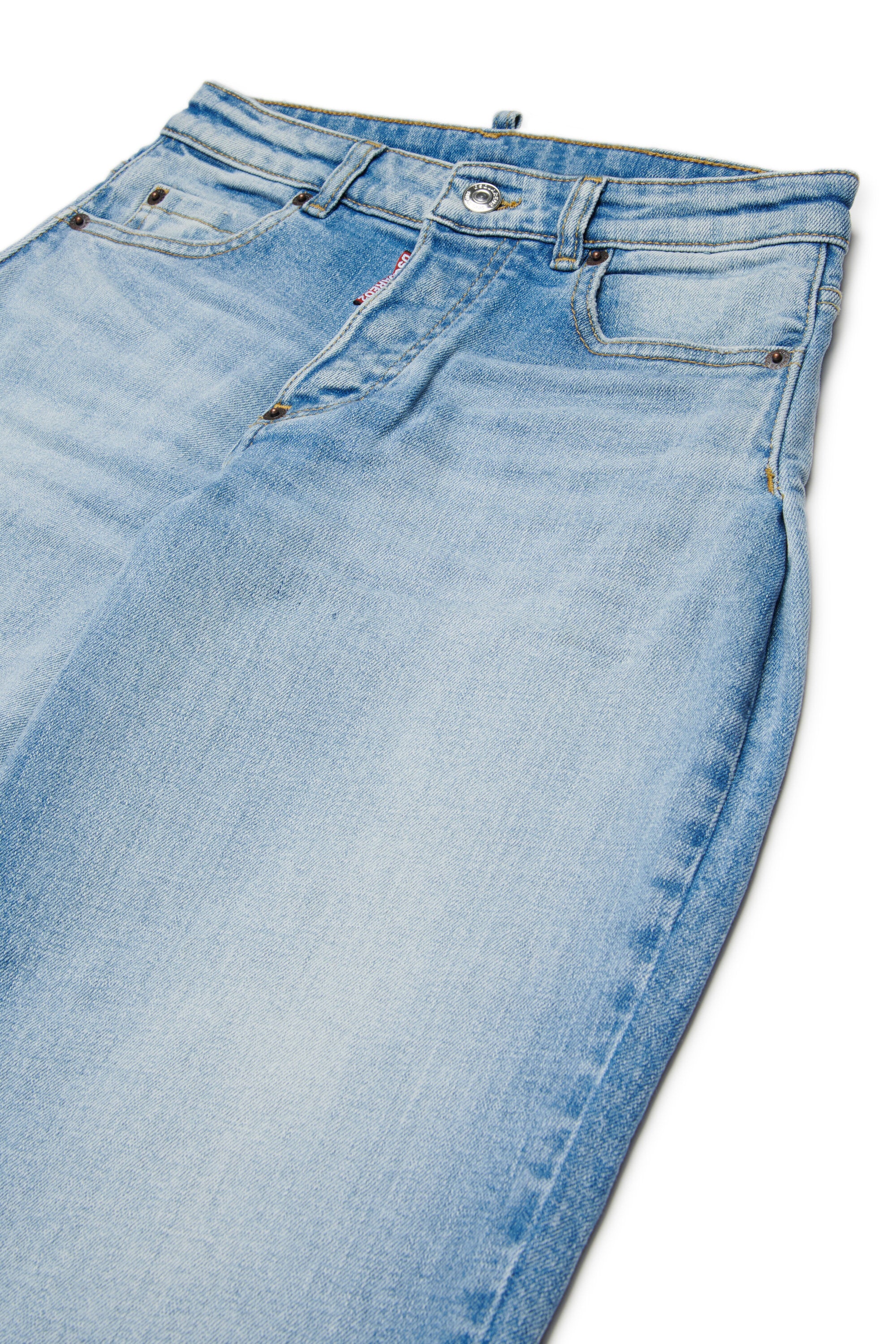 ライトブルー リラックスド ジーンズ - アメリア