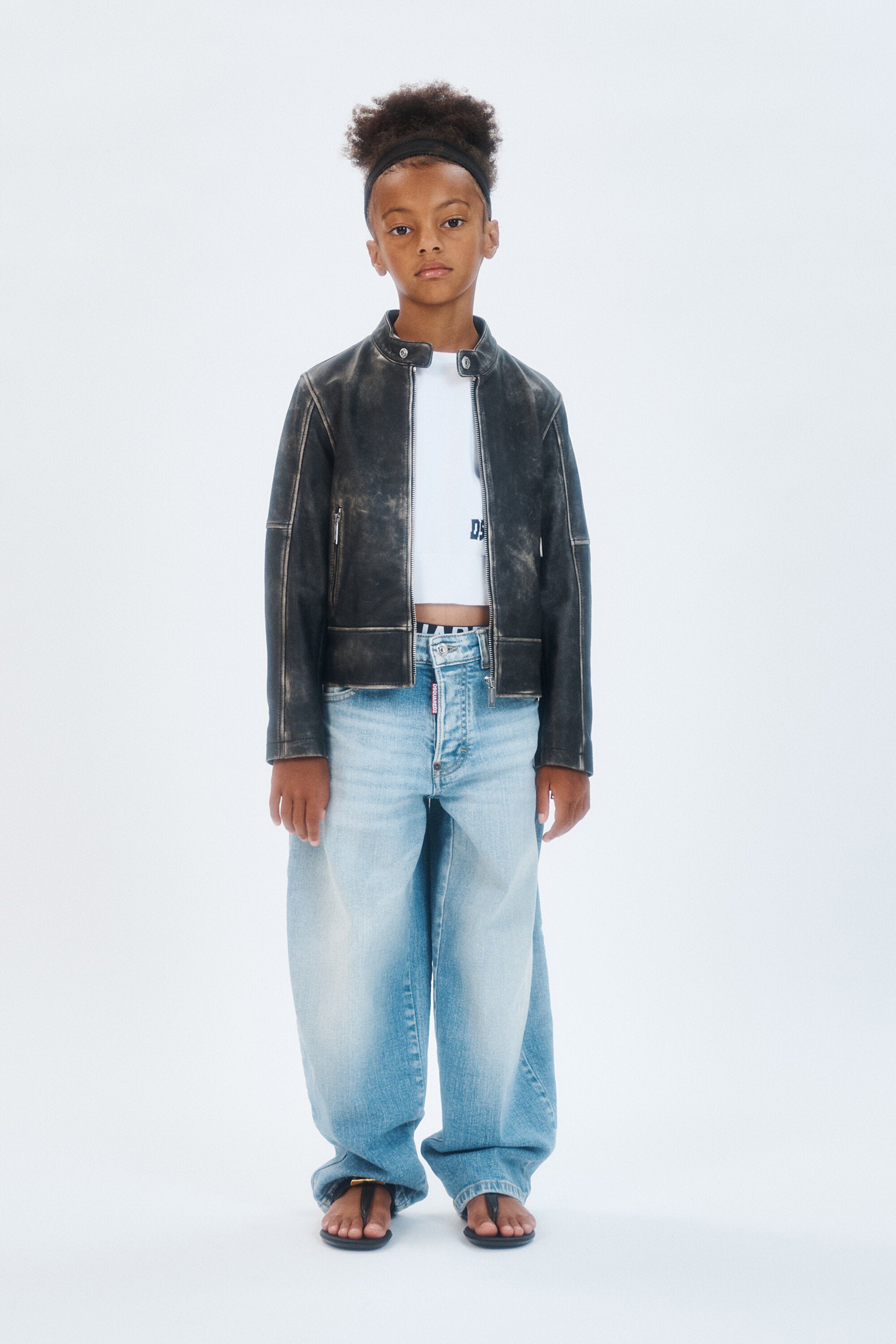 ライトブルー リラックスド ジーンズ - アメリア