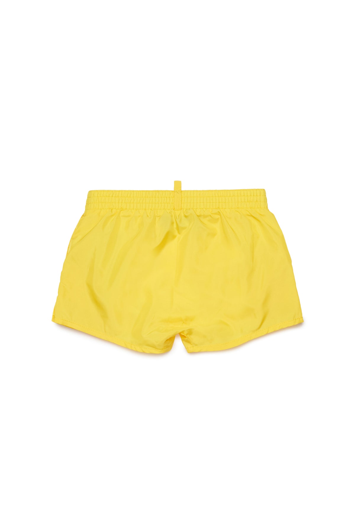 Boxer swim trunks with logo