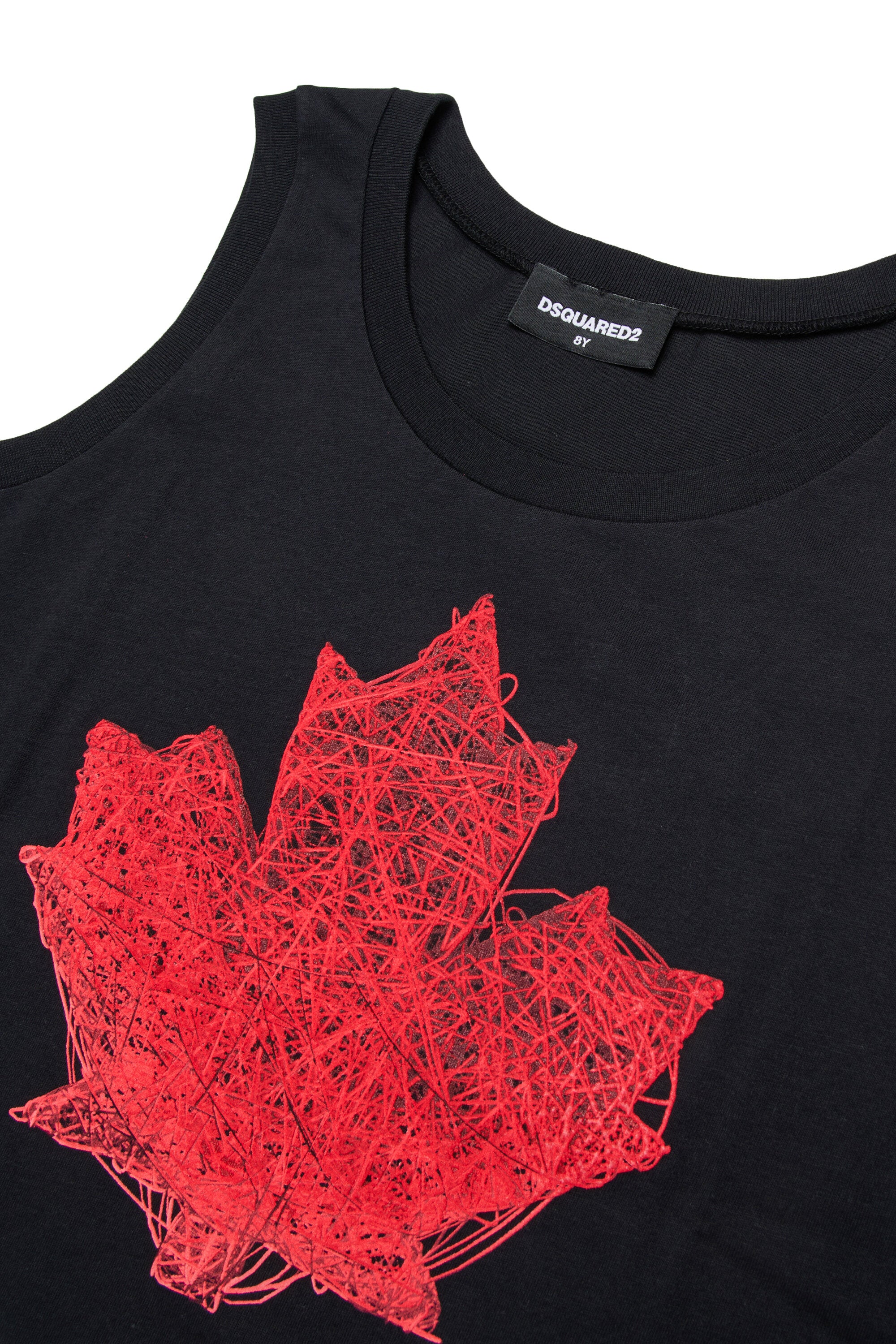 Sleeveless T-shirt with logo