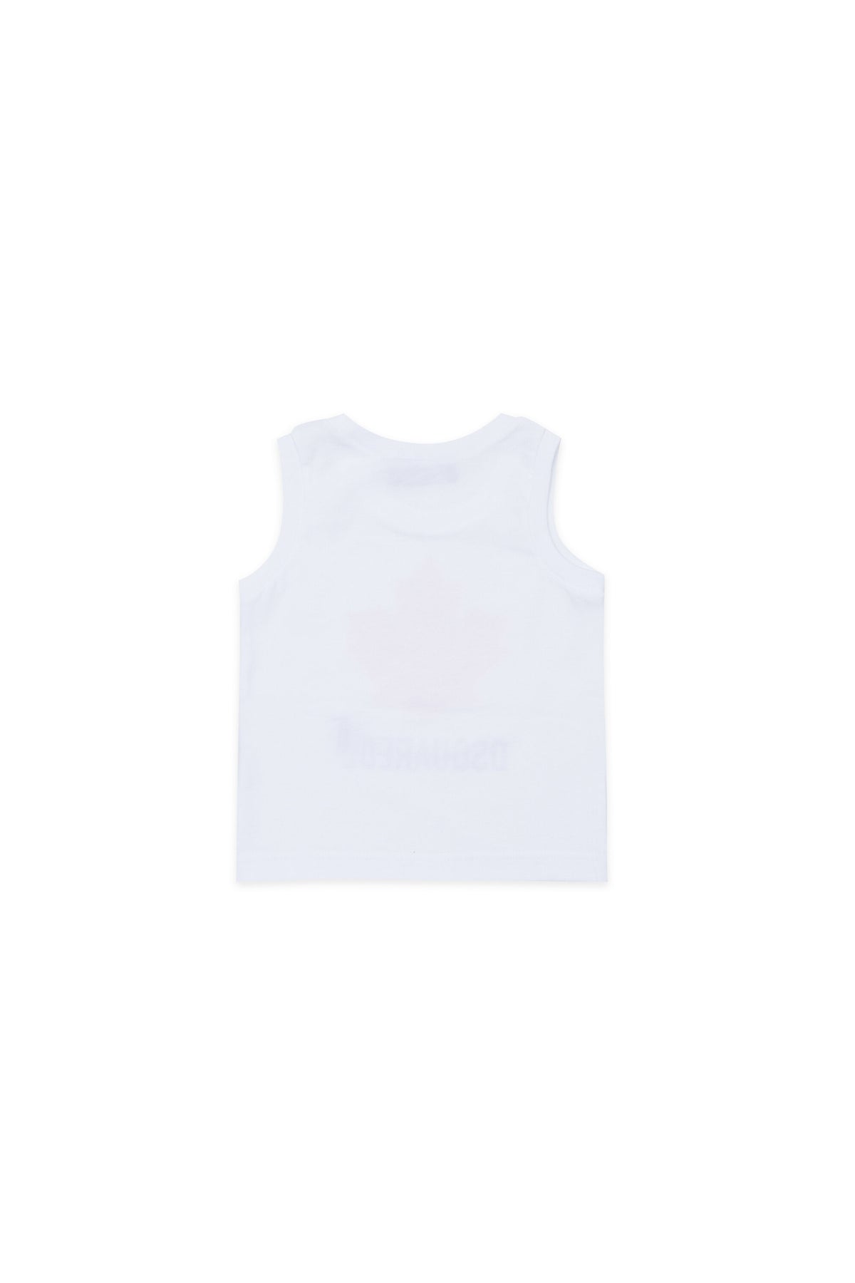 Sleeveless T-shirt with logo