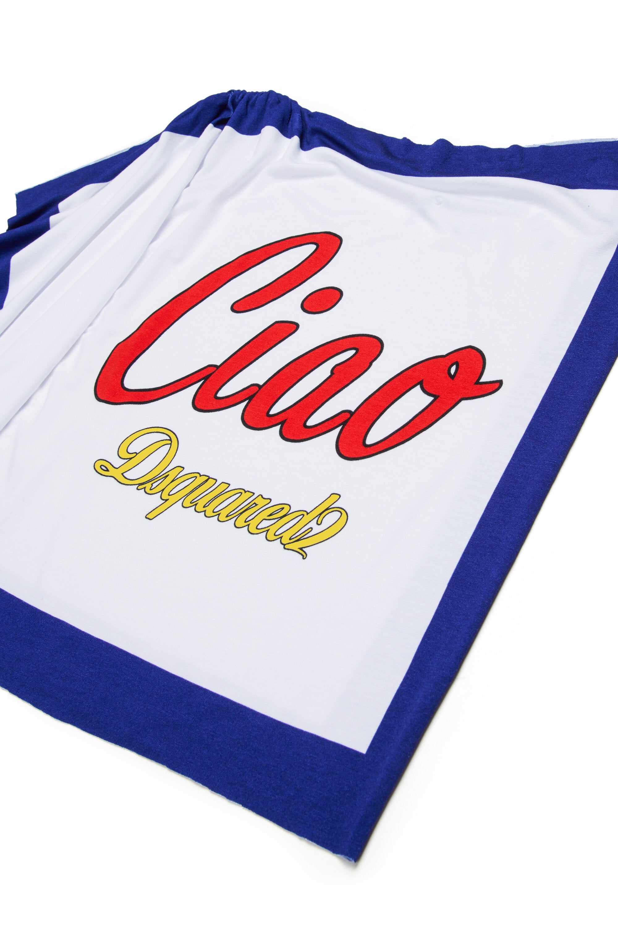 One-shoulder T-shirt with logo