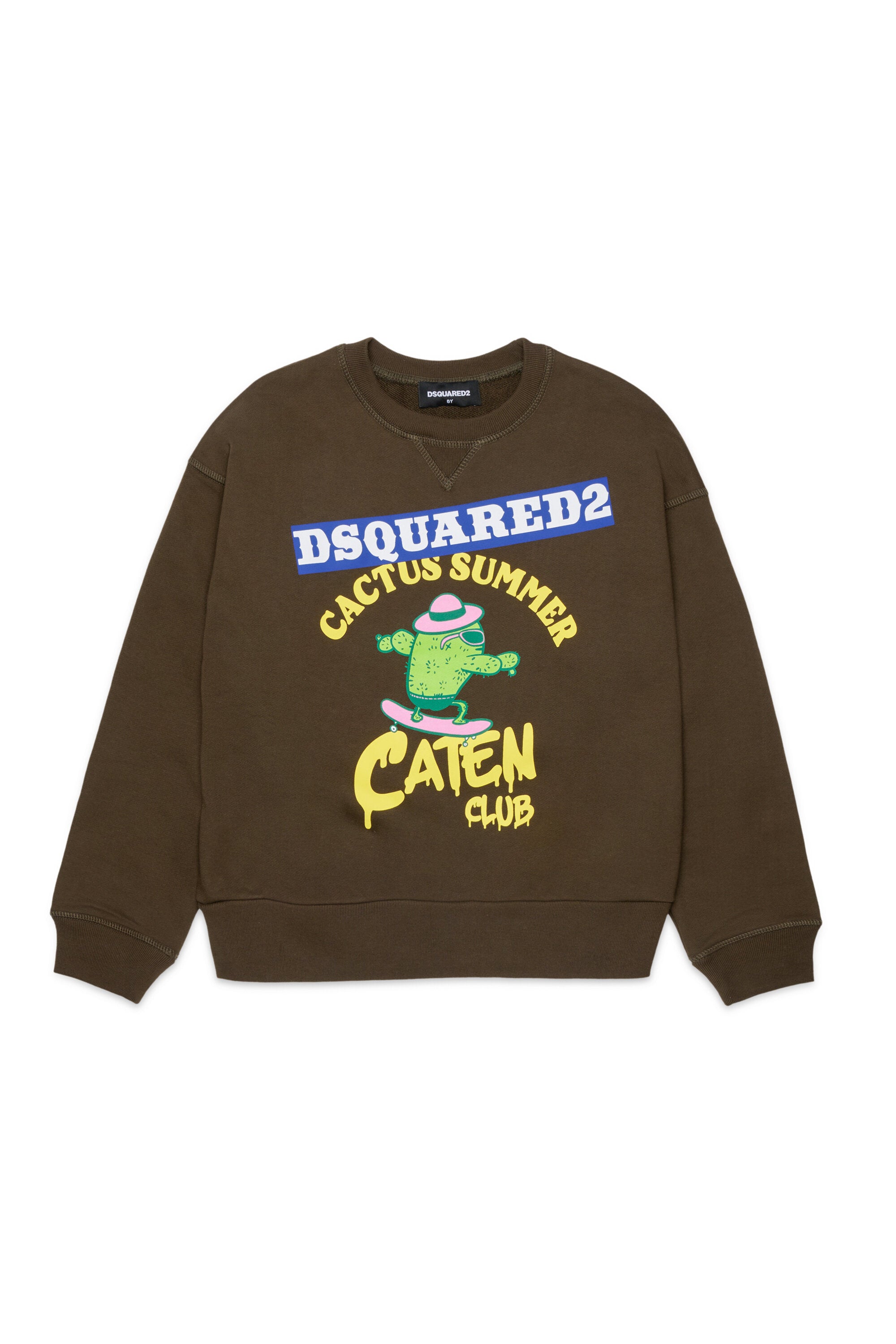 ロゴプリント入りクルーネックスウェット