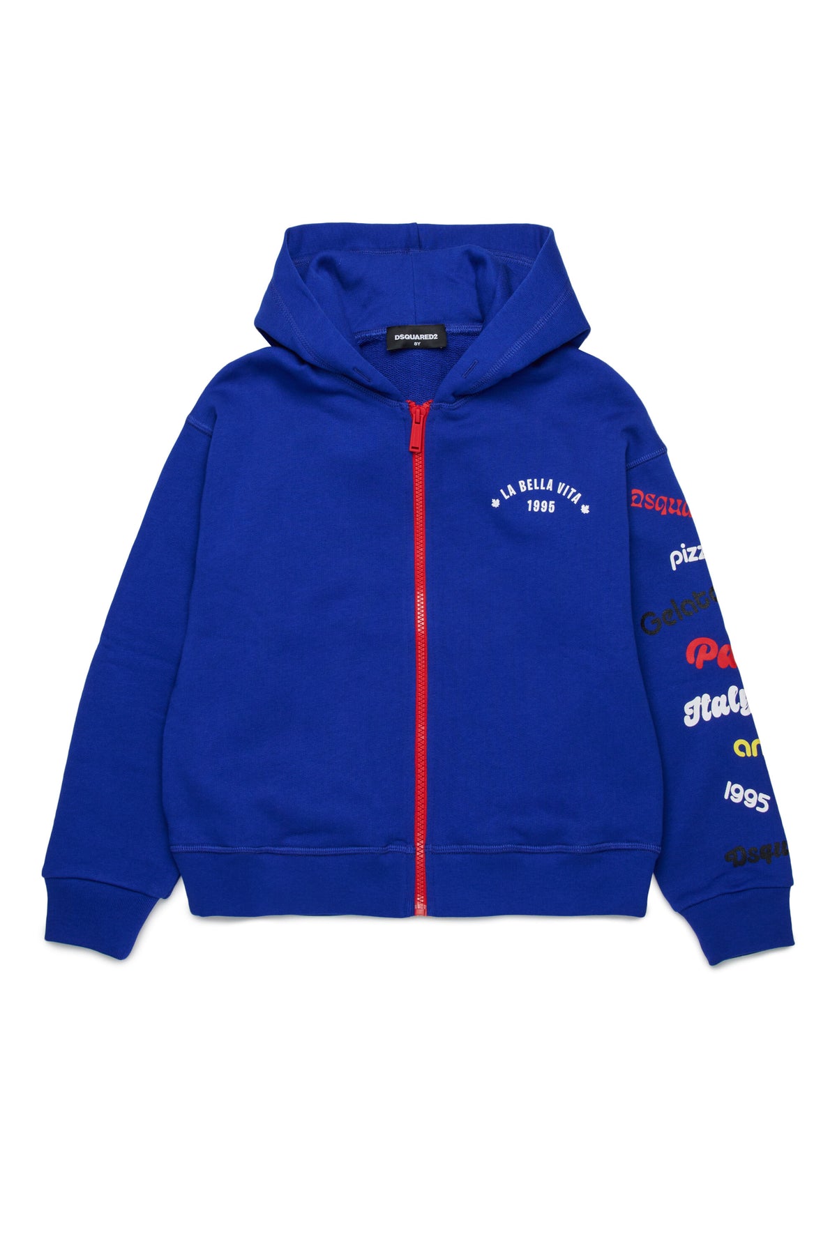 ロゴ入りフルジップスウェット