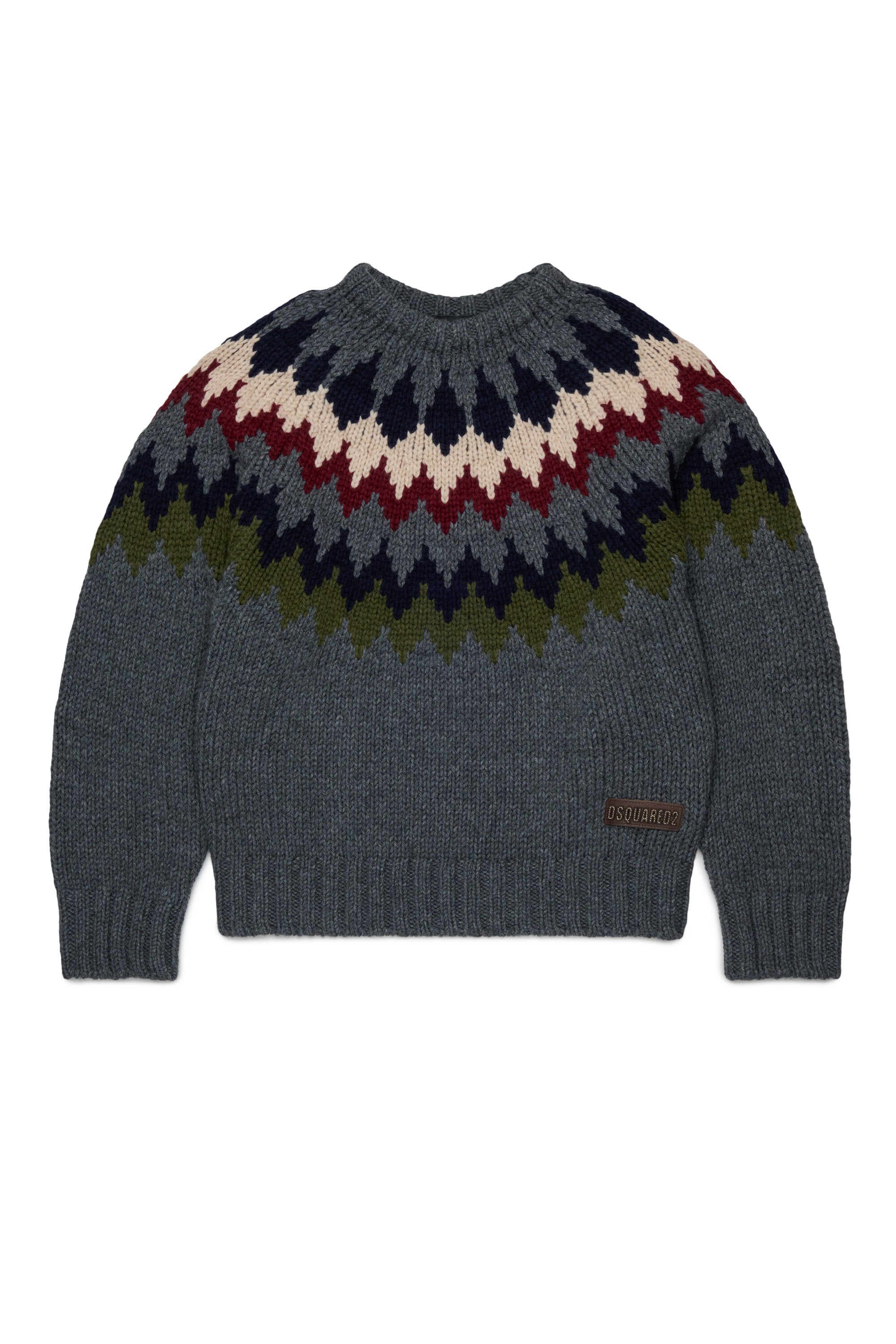 Crew-neck pullover with logo