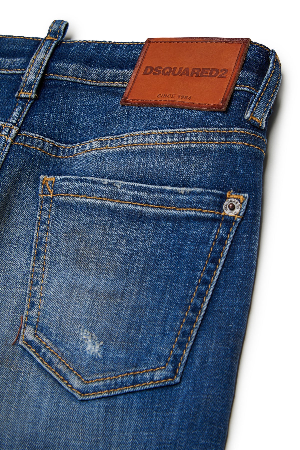 Straight-leg jeans in medium blue wash - Tomboy
