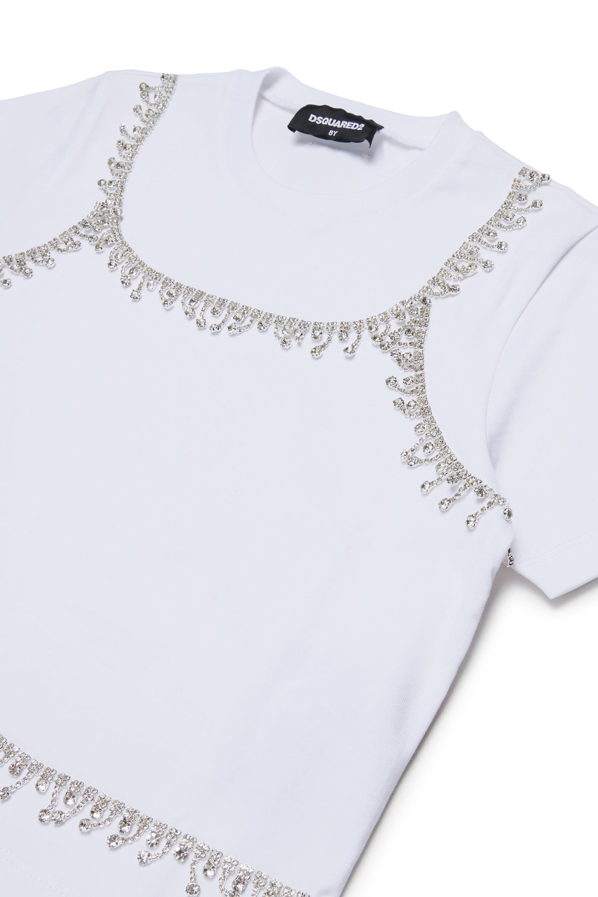ジュエルパーツ付きロゴTシャツ