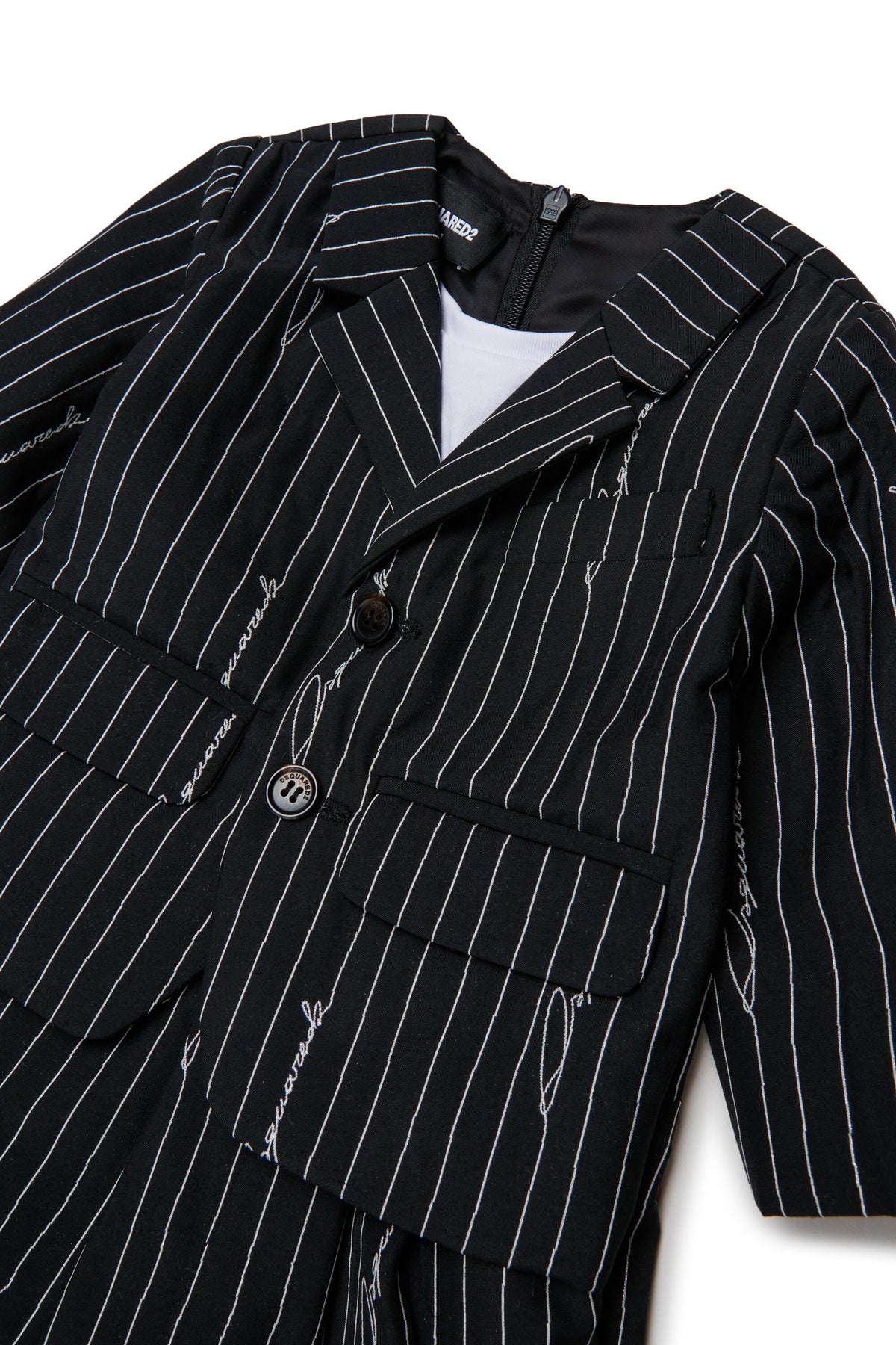 Pinstripe tracksuit with logo