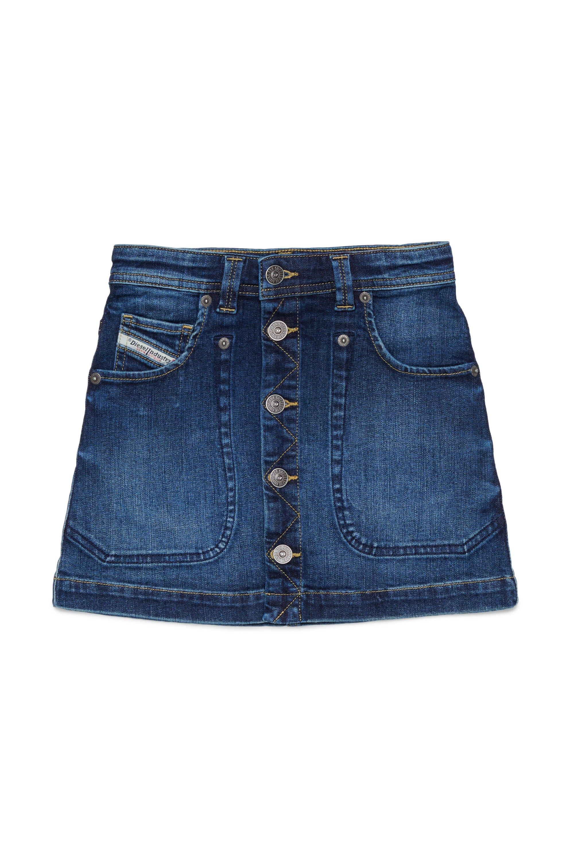 Denim mini skirt
