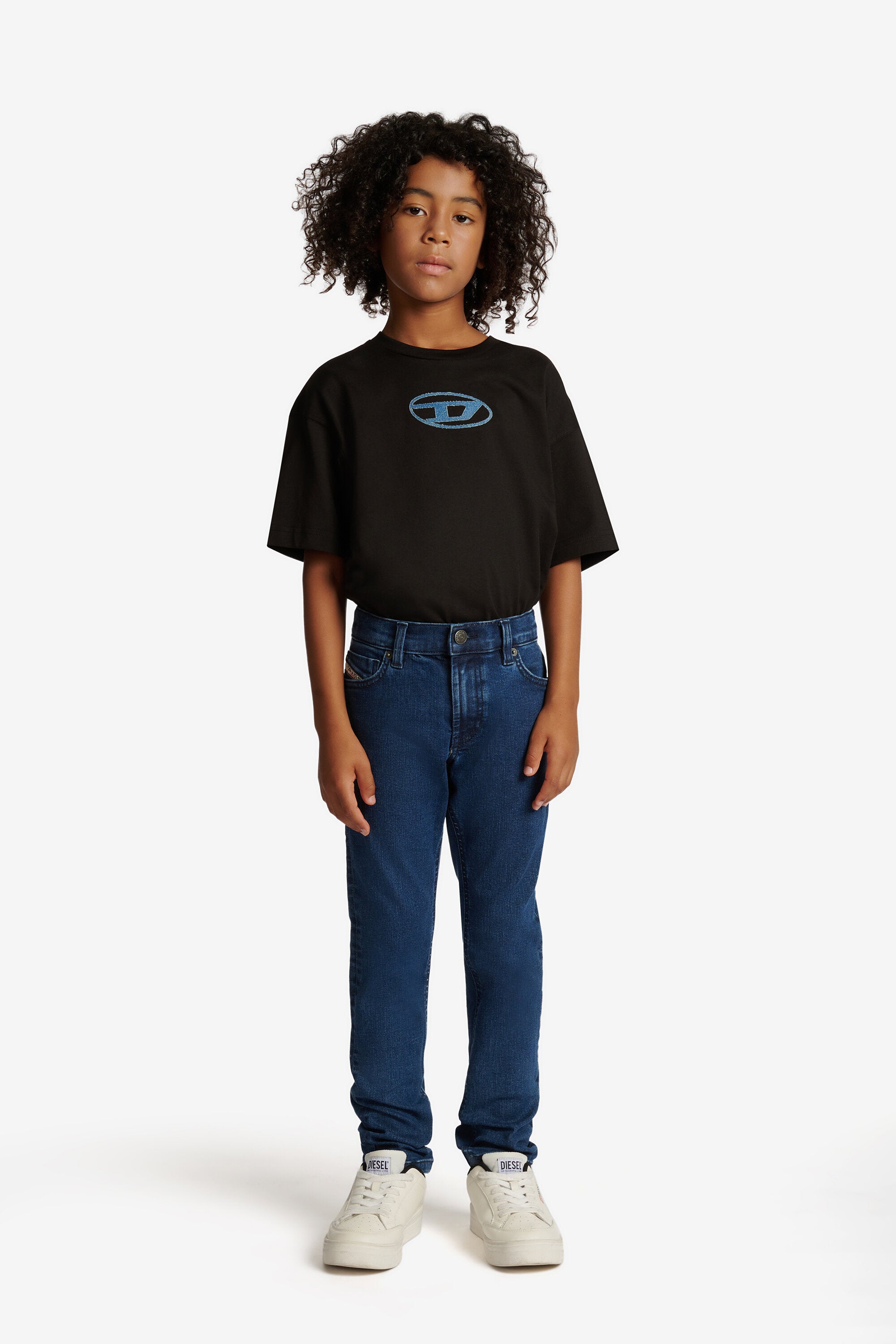 ミディアムブルー スリムフィットジーンズ - 1995